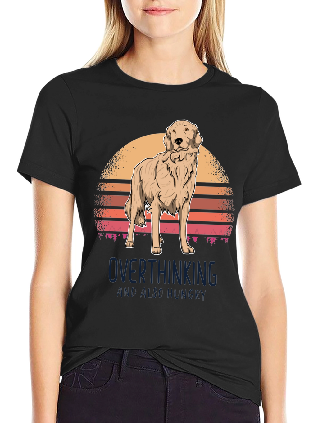 Overthinking Golden Retriever T-Shirt