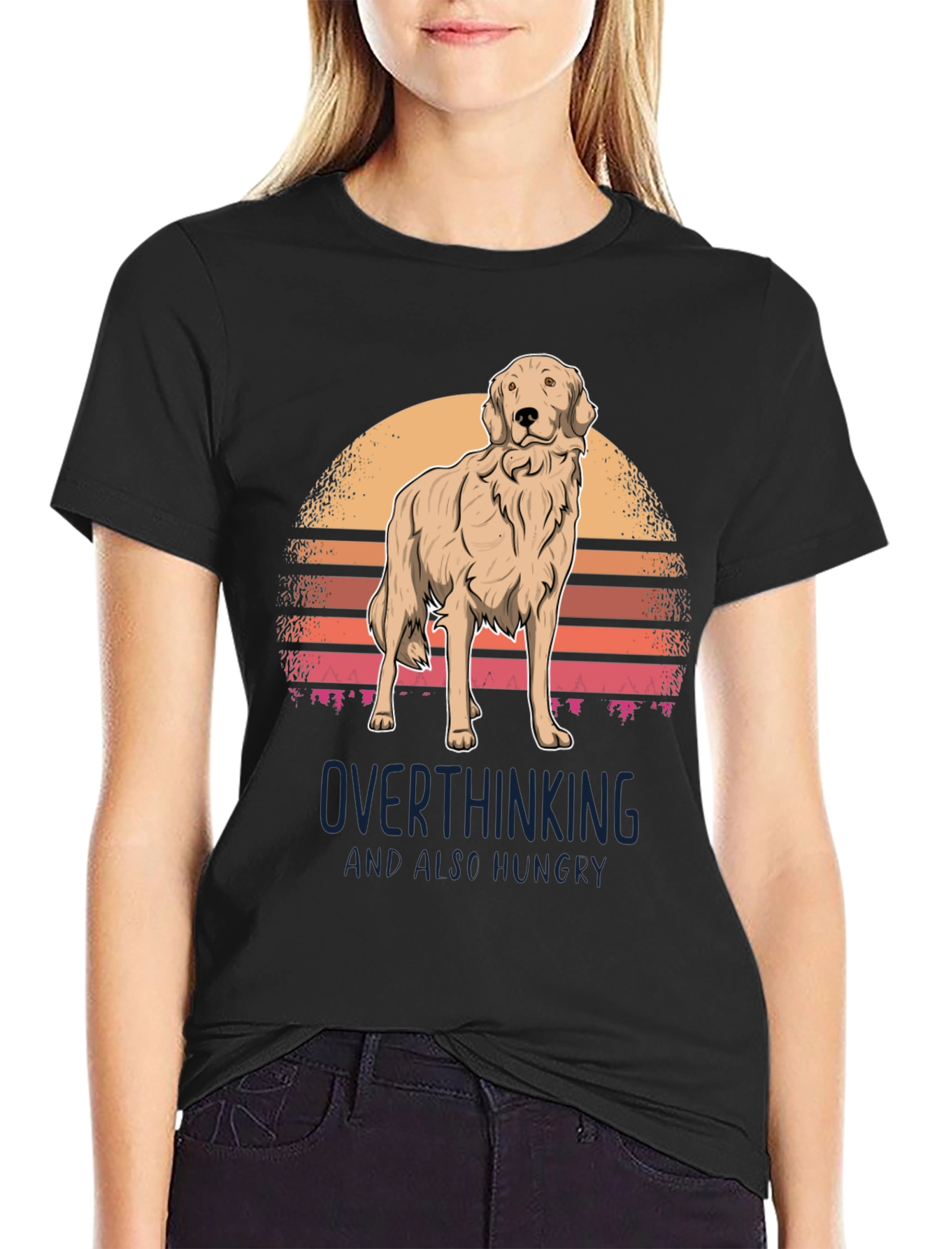 Overthinking Golden Retriever T-Shirt