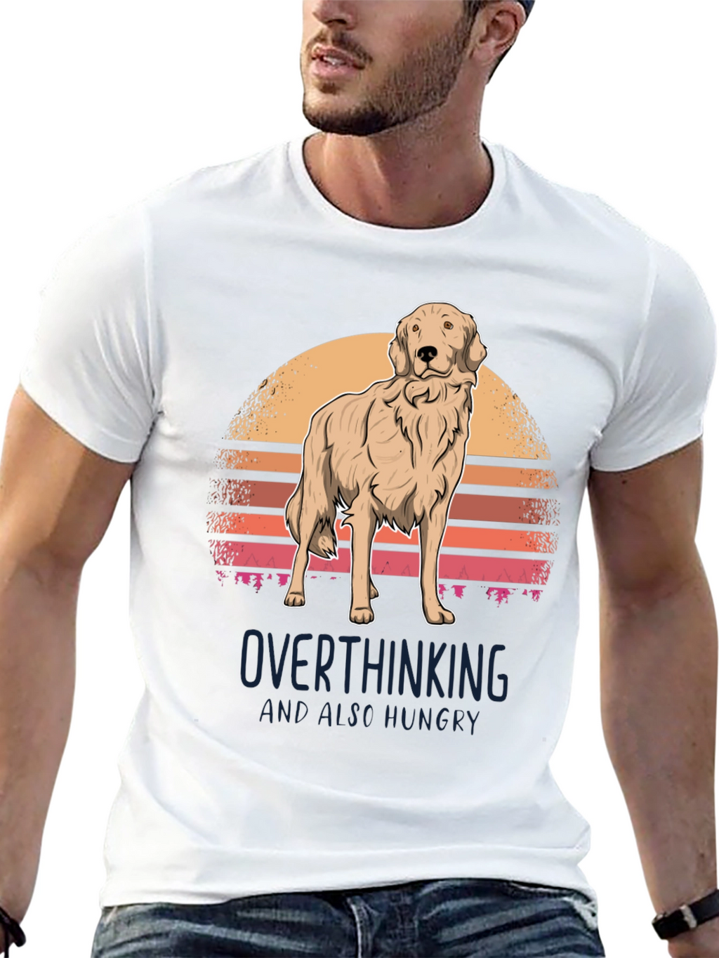 Overthinking Golden Retriever T-Shirt