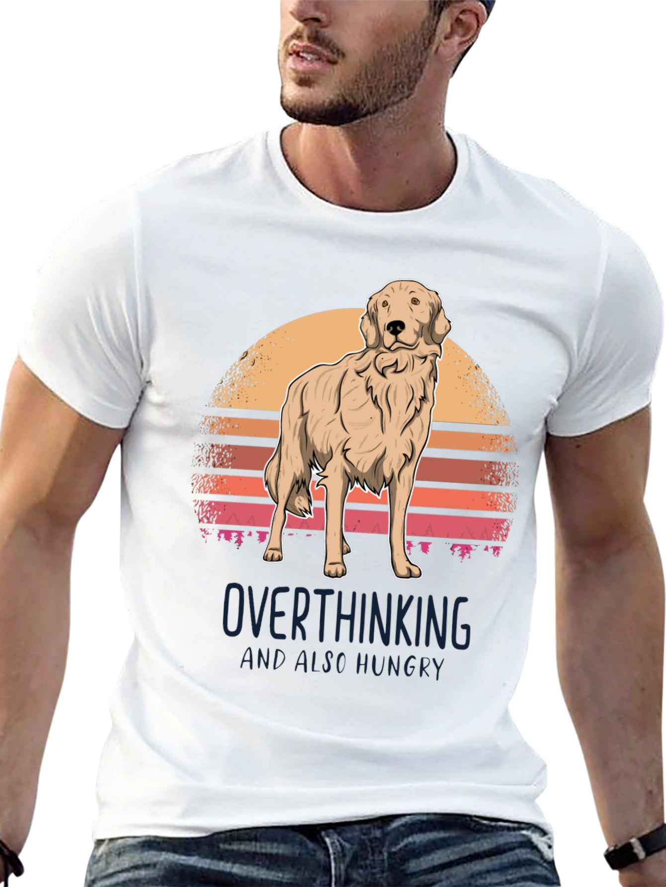 Overthinking Golden Retriever T-Shirt
