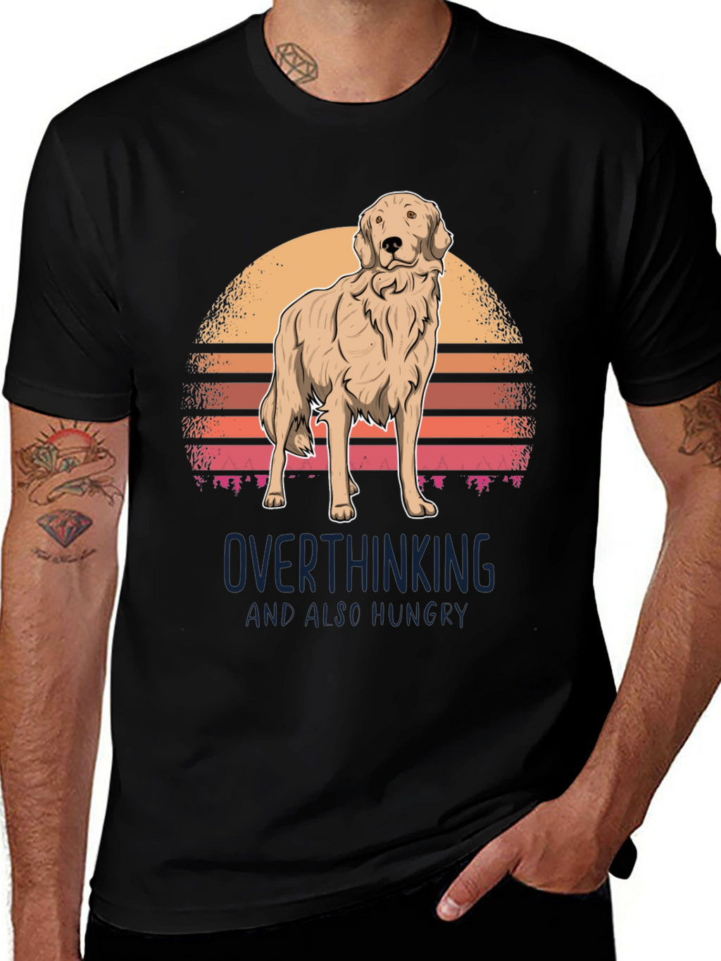 Overthinking Golden Retriever T-Shirt