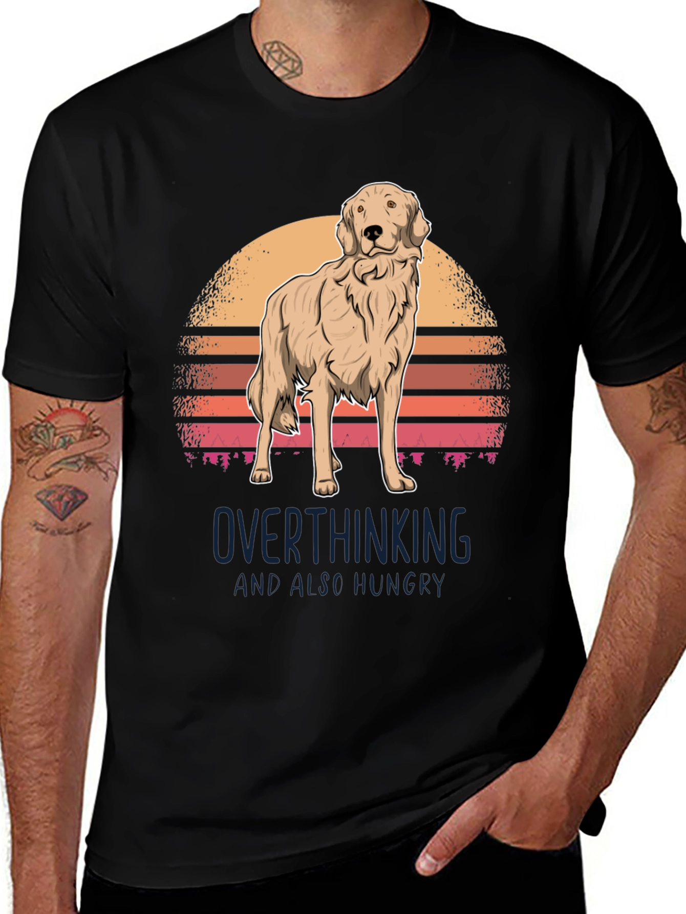 Overthinking Golden Retriever T-Shirt
