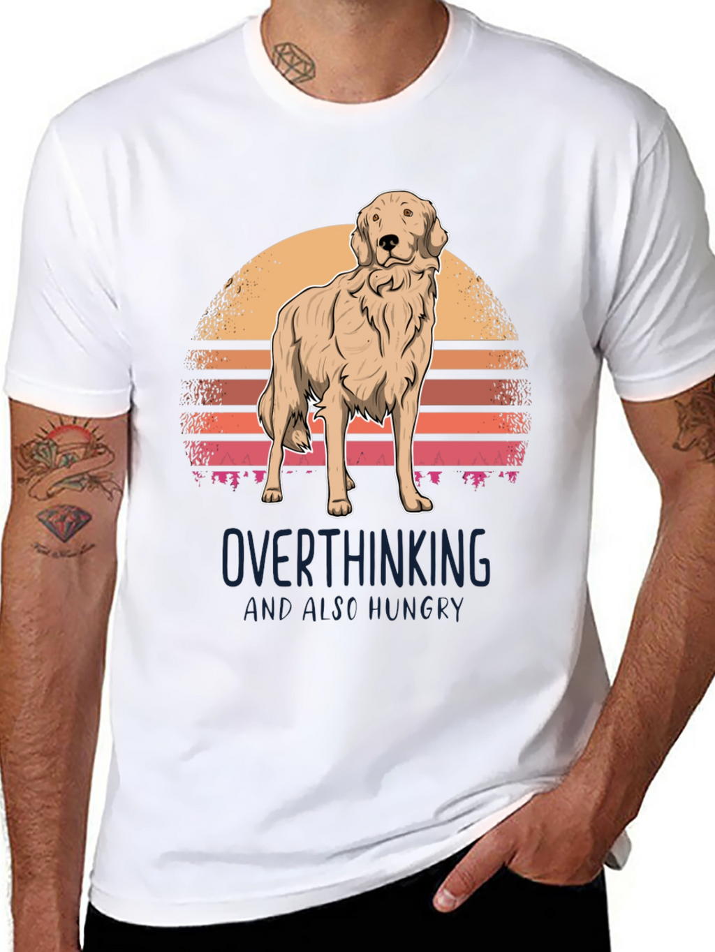 Overthinking Golden Retriever T-Shirt