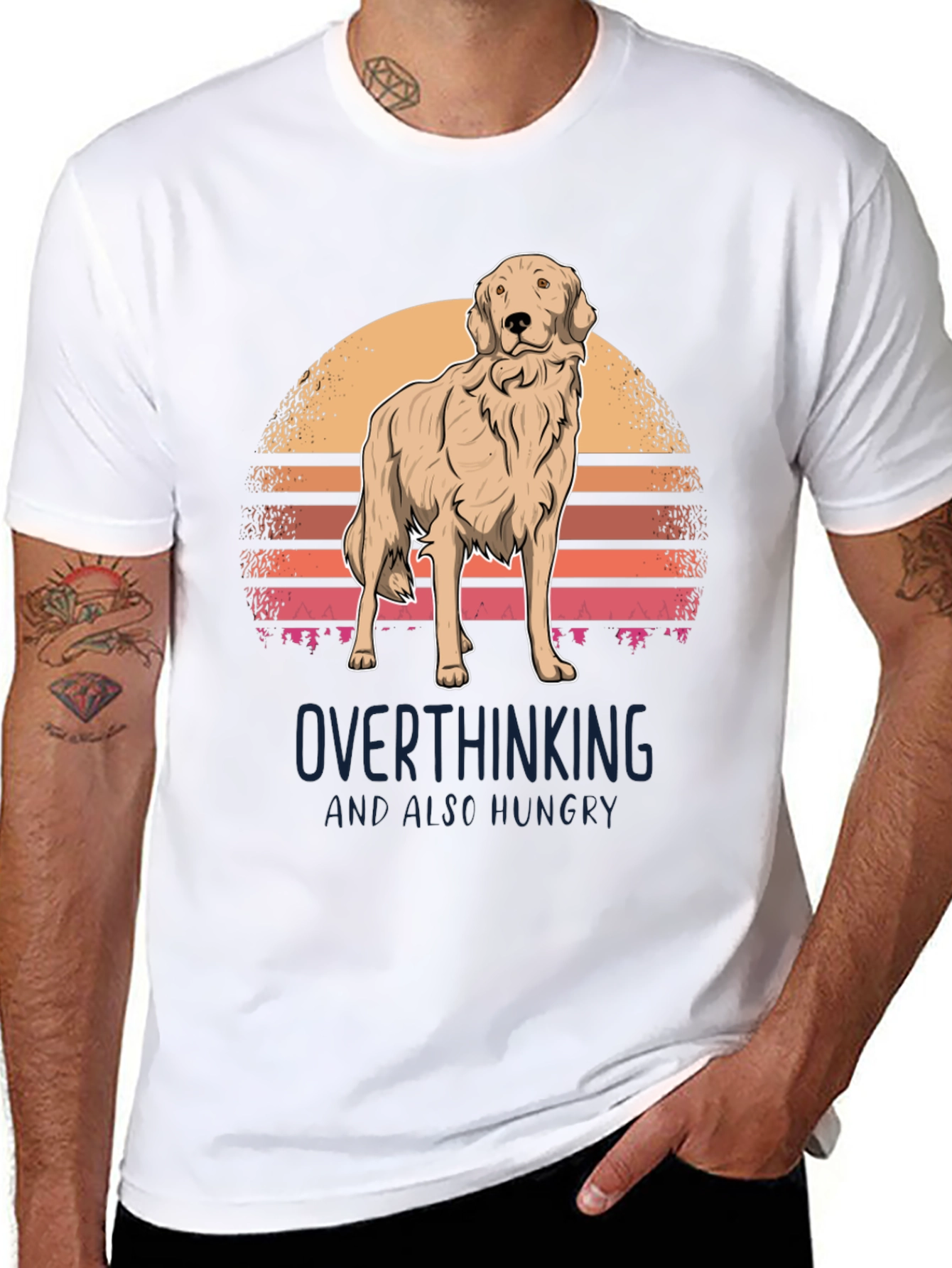 Overthinking Golden Retriever T-Shirt