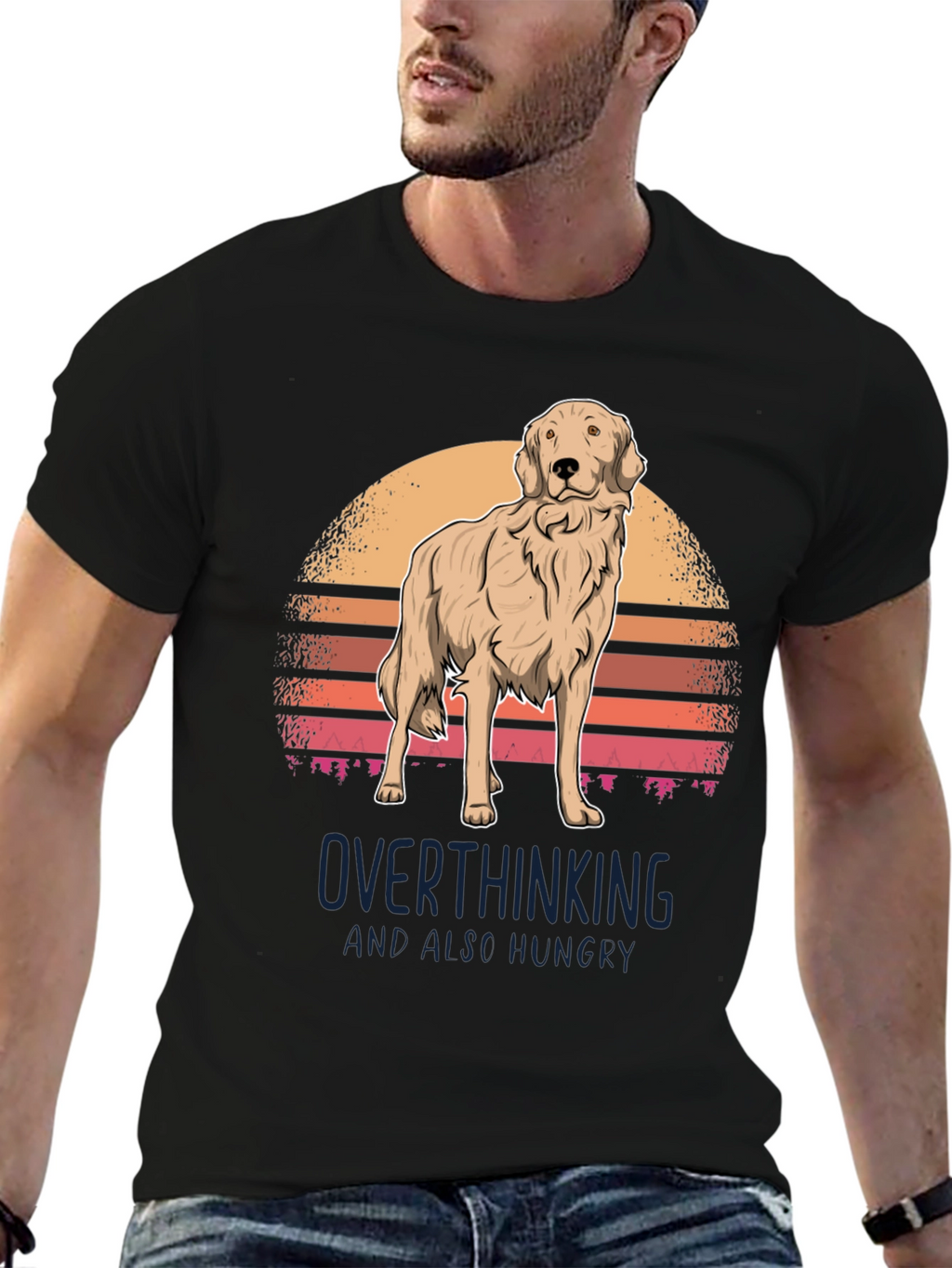 Overthinking Golden Retriever T-Shirt