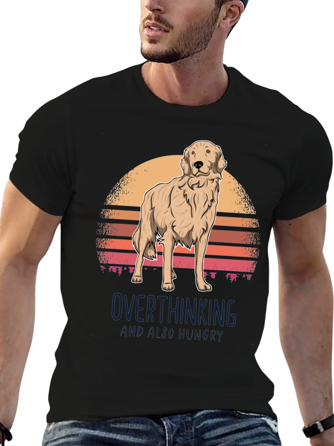 Overthinking Golden Retriever T-Shirt