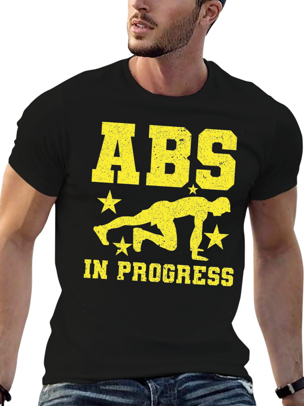 ABS In Progress Mens Black T-Shirt