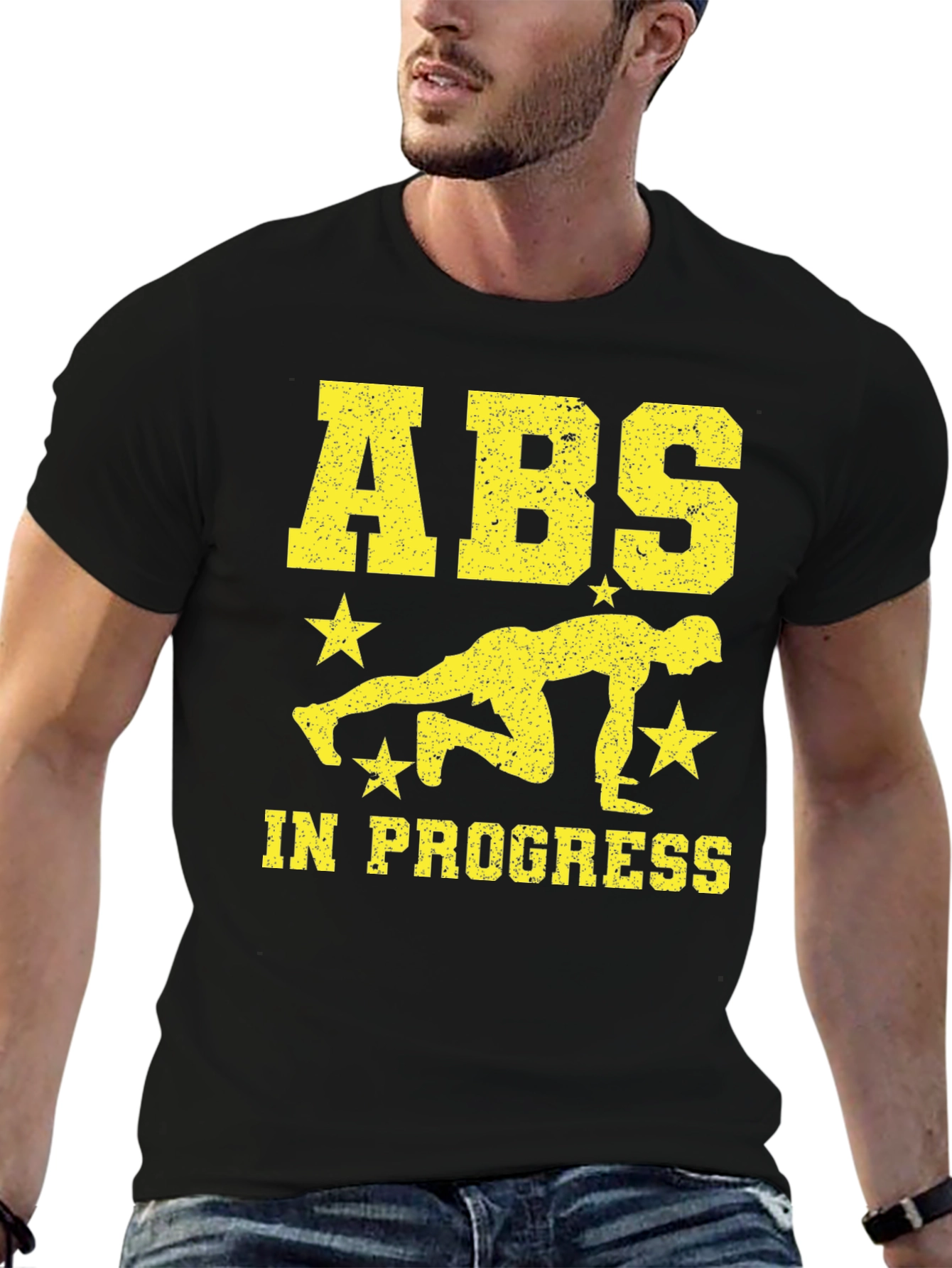 ABS In Progress Mens Black T-Shirt