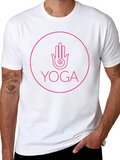 Yoga Hand Graphic Tee - Black