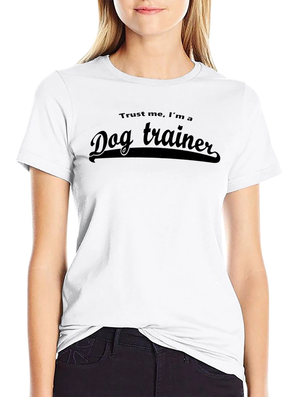 Trust Me Im a Dog Trainer Black T-Shirt