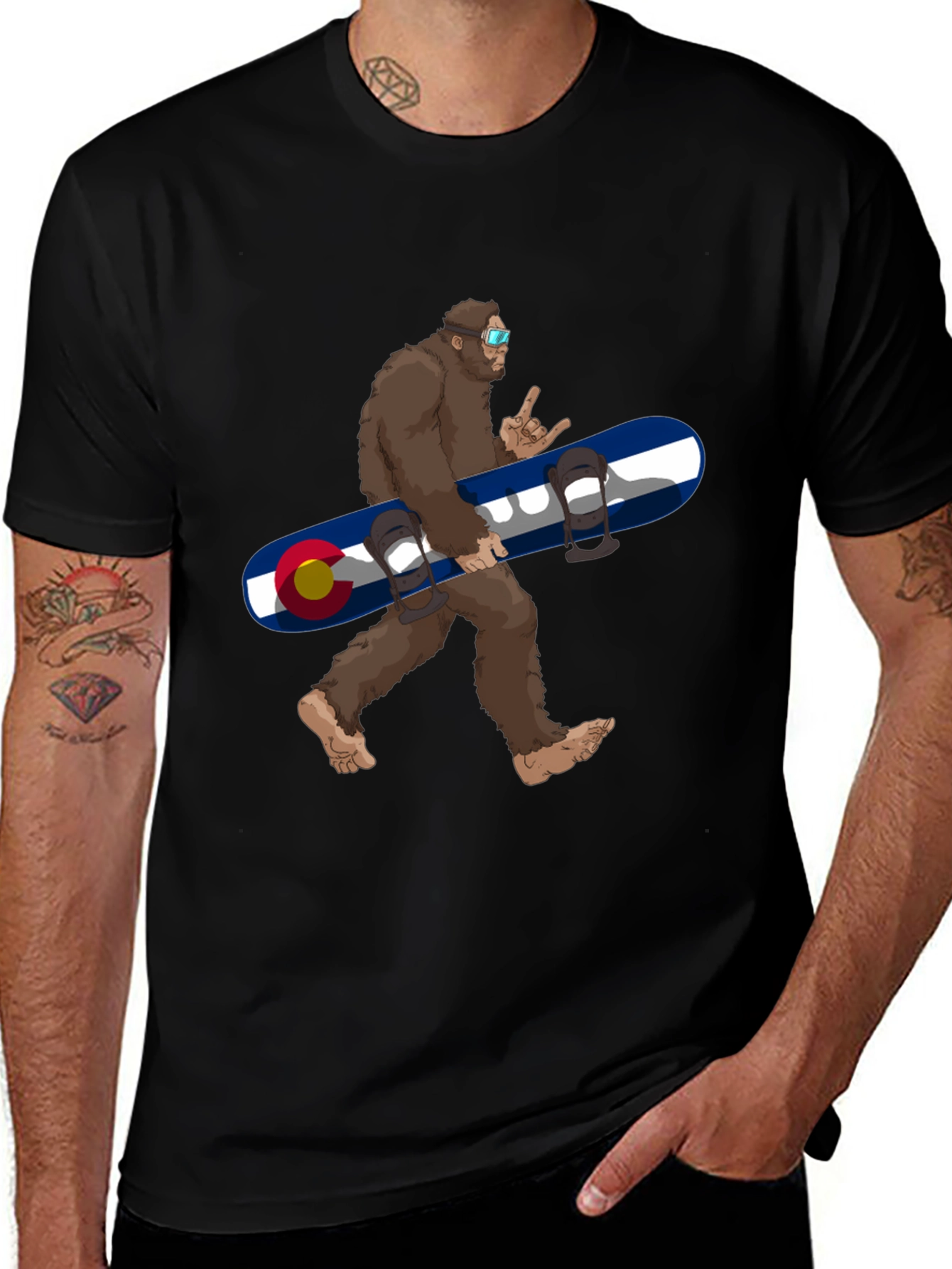 Bigfoot Colorado Snowboard Graphic Tee