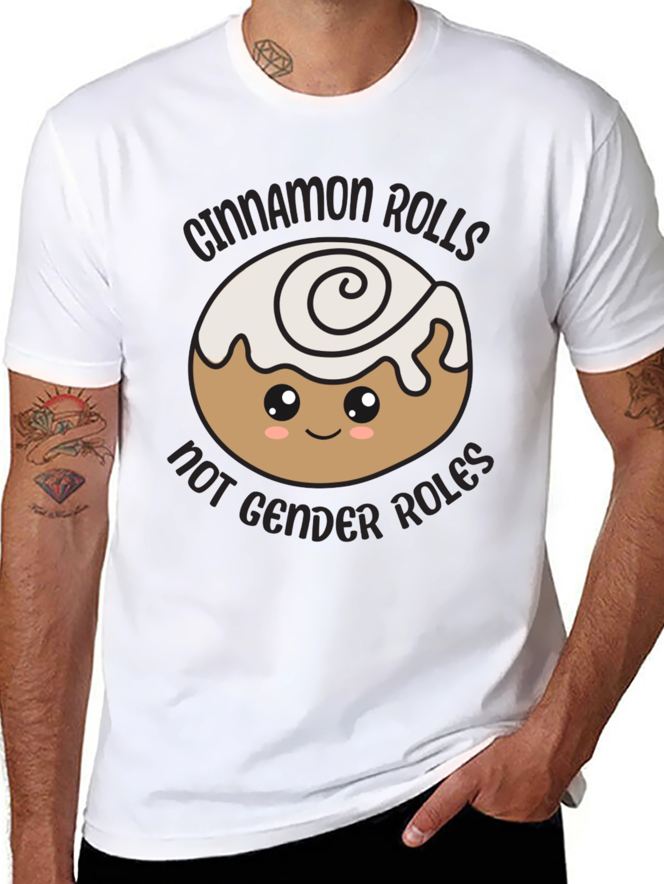 Cinnamon Rolls Not Gender Roles T-Shirt