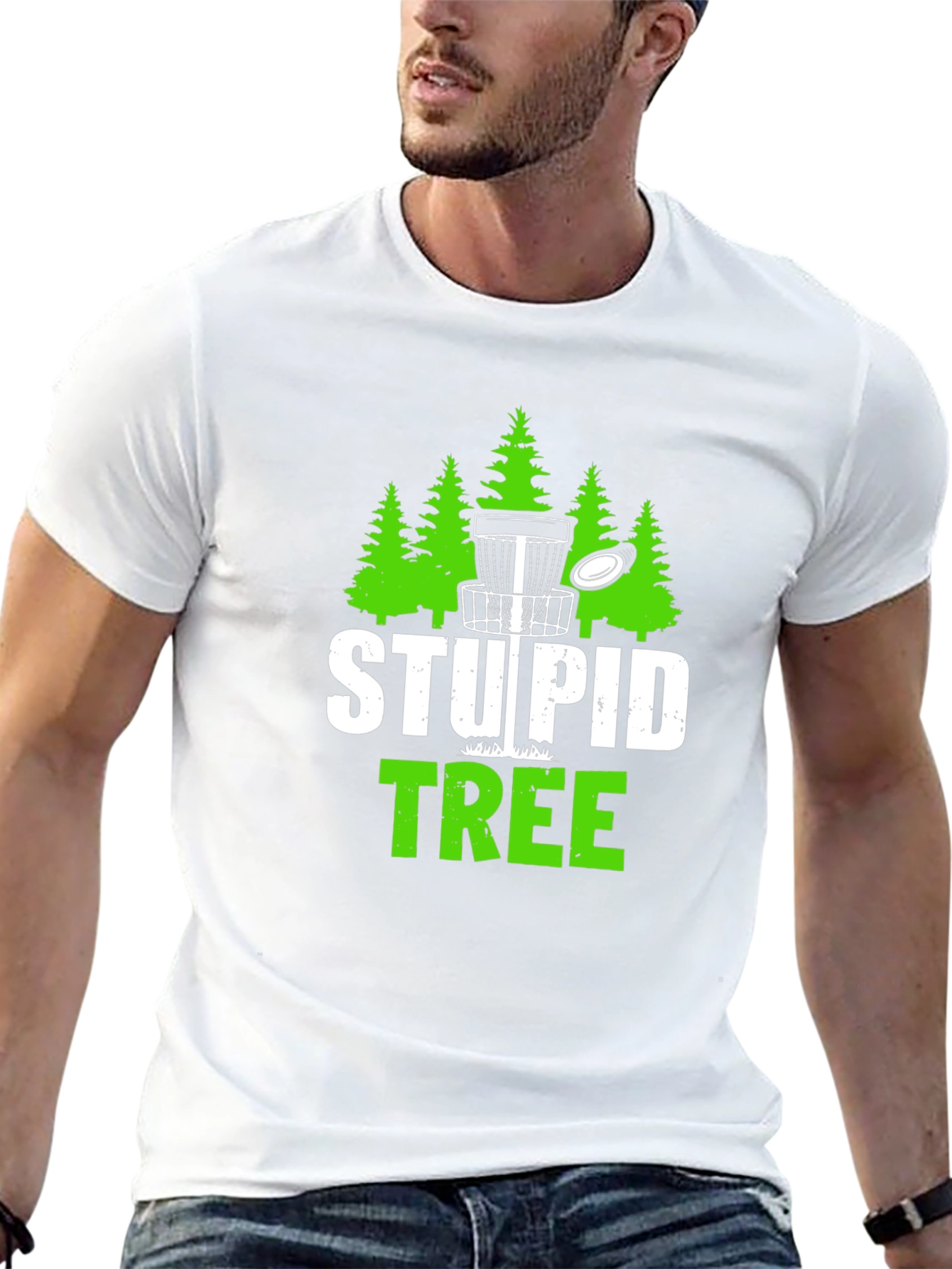 Stupid Tree Disc Golf Graphic T-Shirt