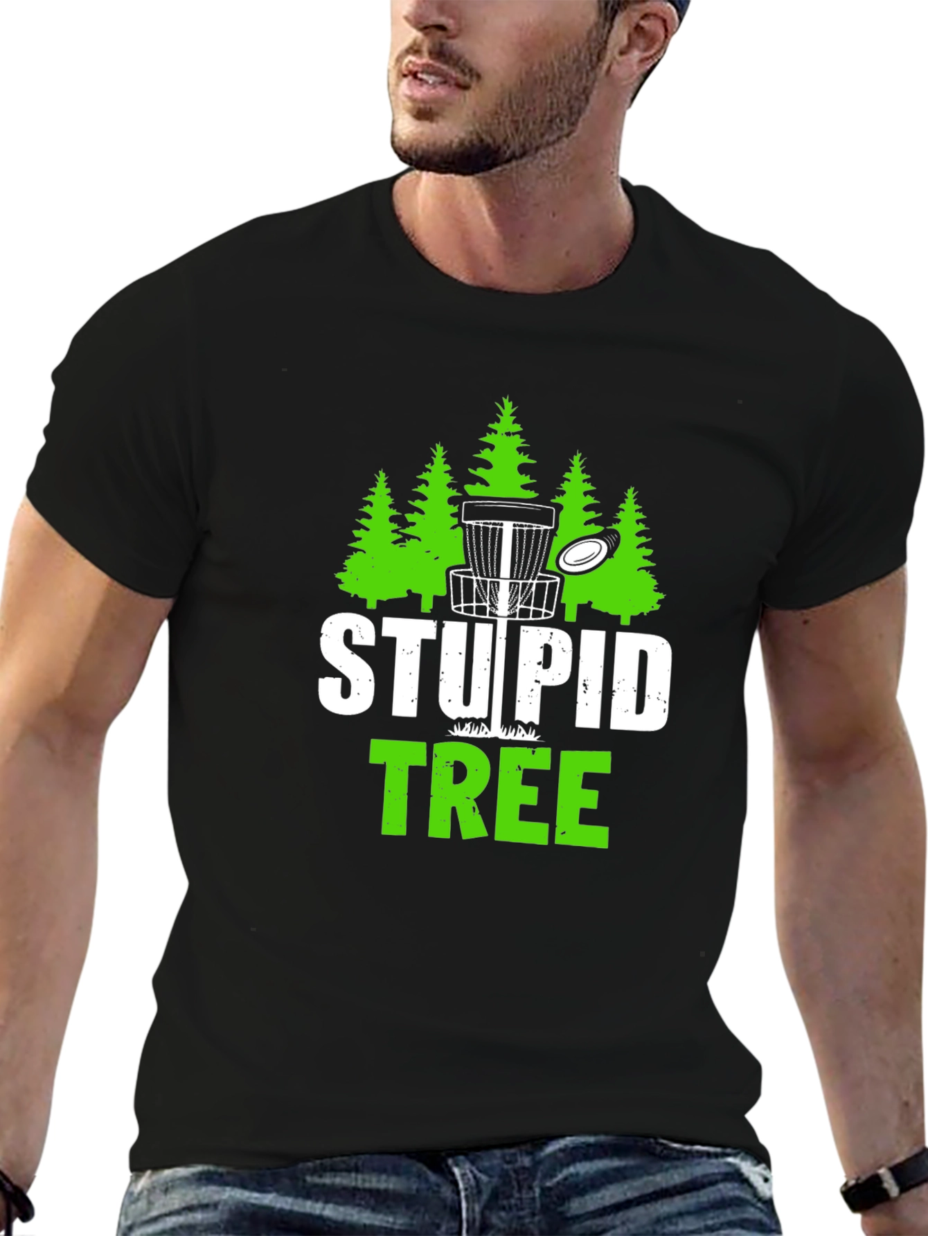 Stupid Tree Disc Golf Graphic T-Shirt