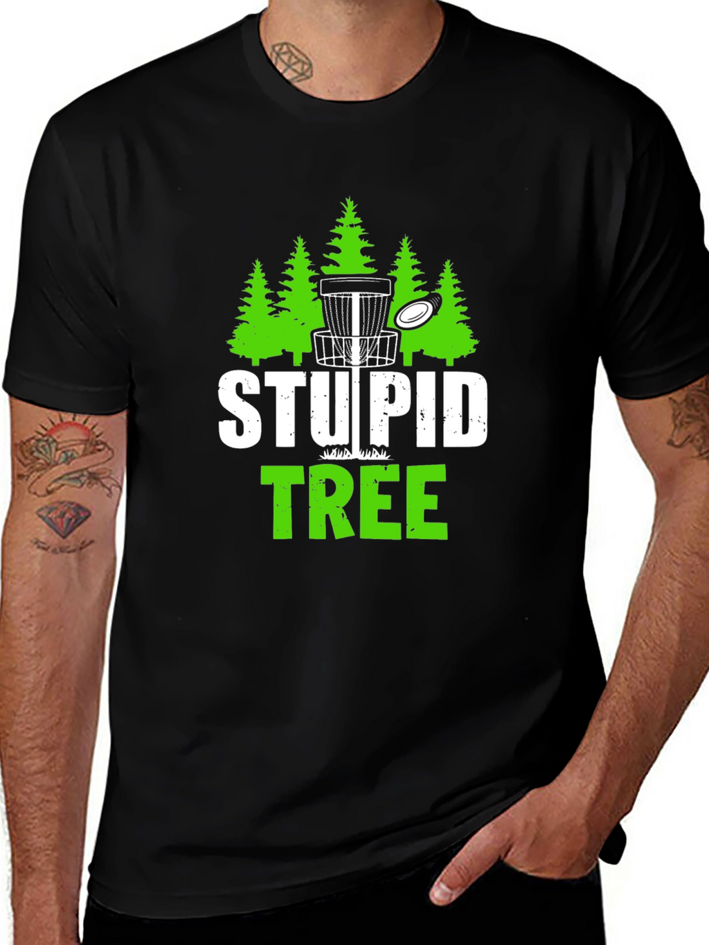 Stupid Tree Disc Golf Graphic T-Shirt