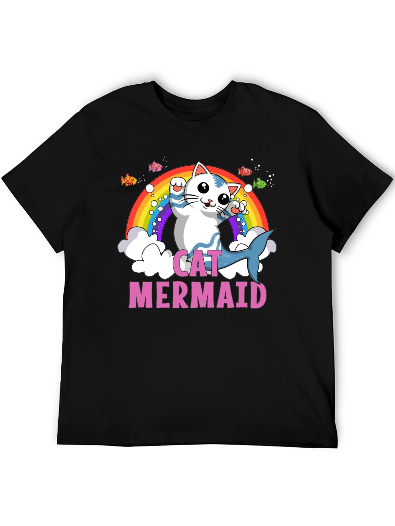 Cat Mermaid Graphic T-Shirt