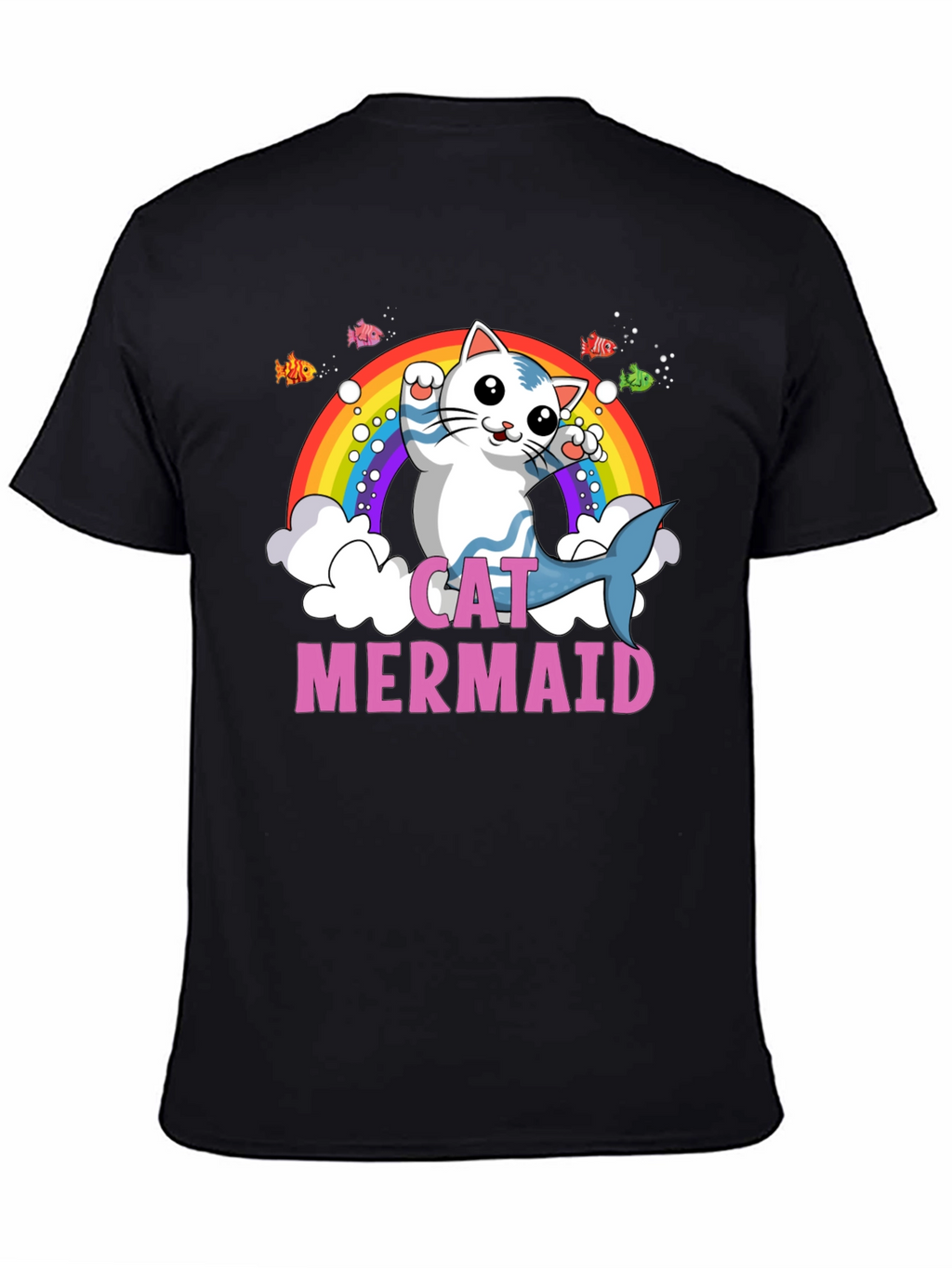 Cat Mermaid Graphic T-Shirt