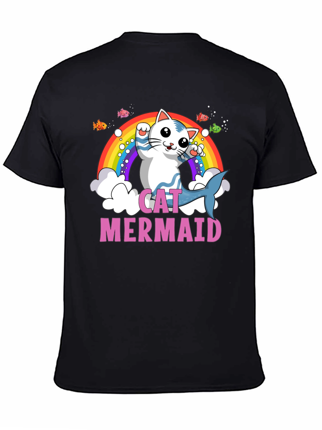 Cat Mermaid Graphic T-Shirt