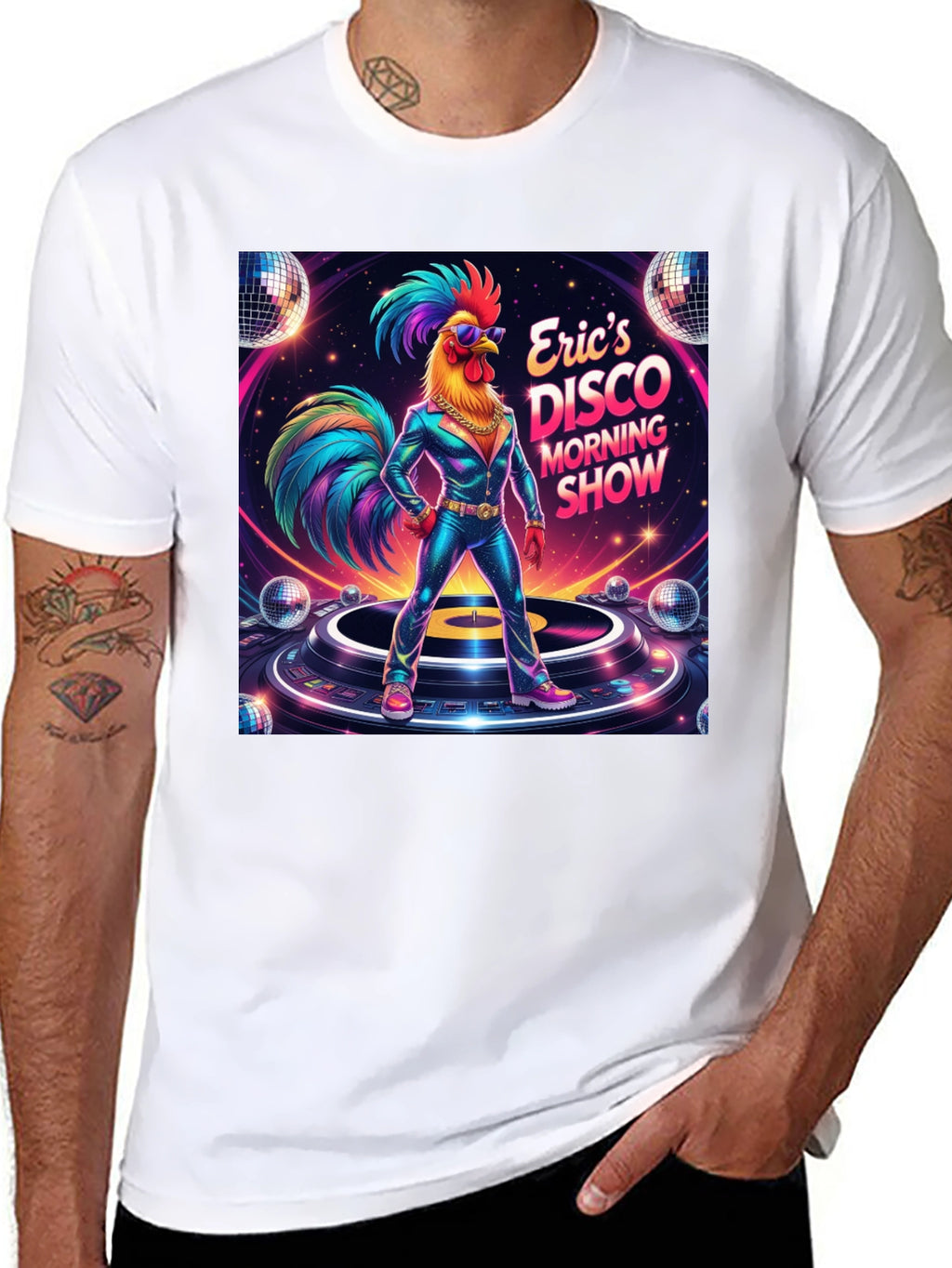 Erics Disco Morning Show Graphic T-Shirt