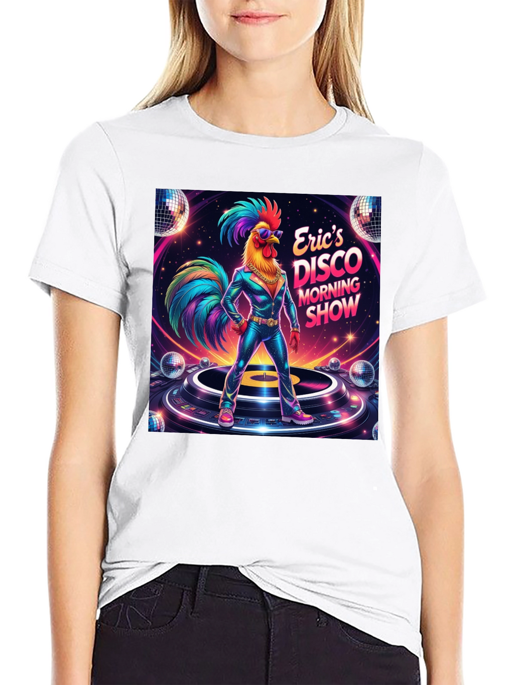 Erics Disco Morning Show Graphic T-Shirt