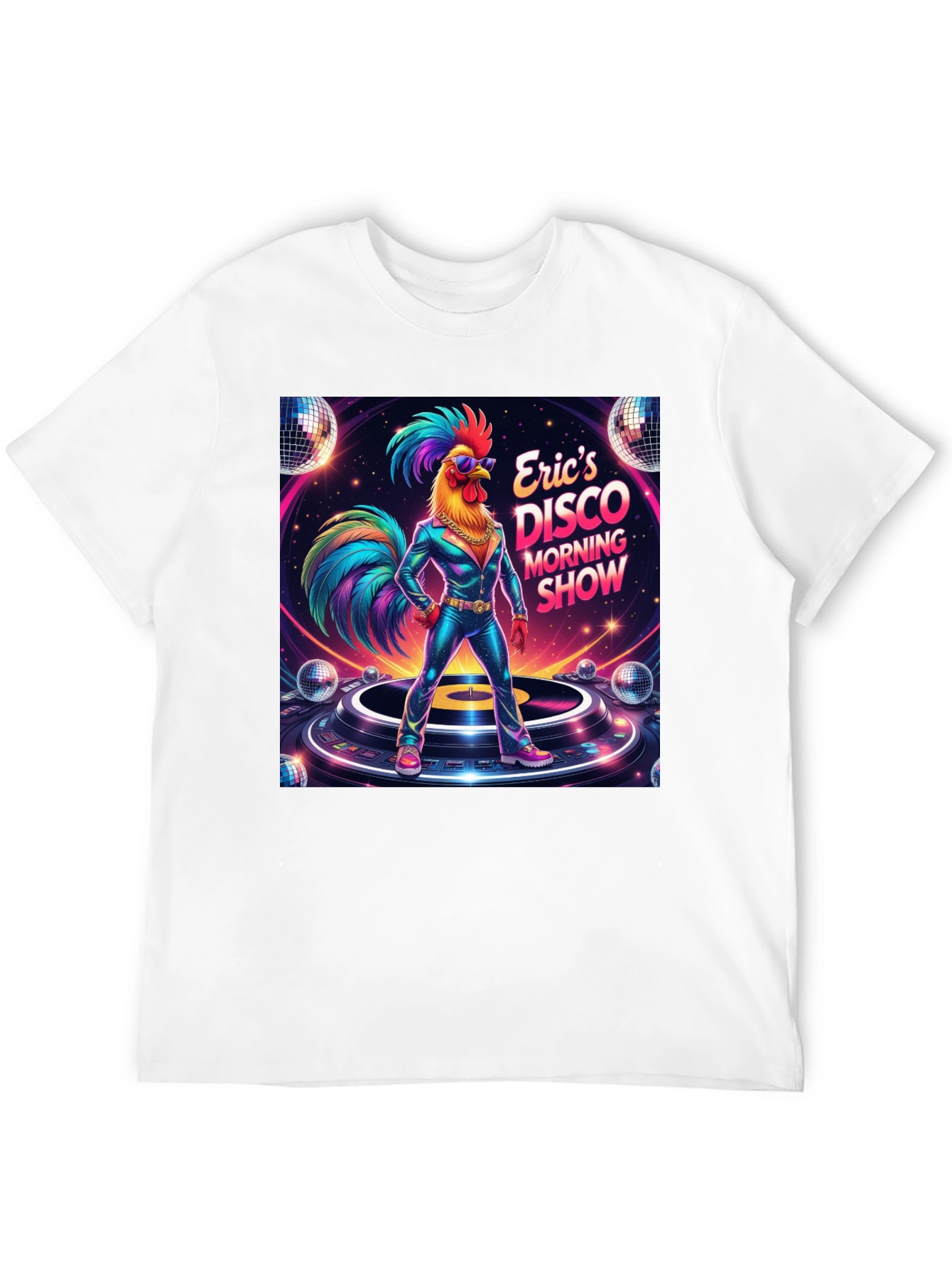 Erics Disco Morning Show Graphic T-Shirt