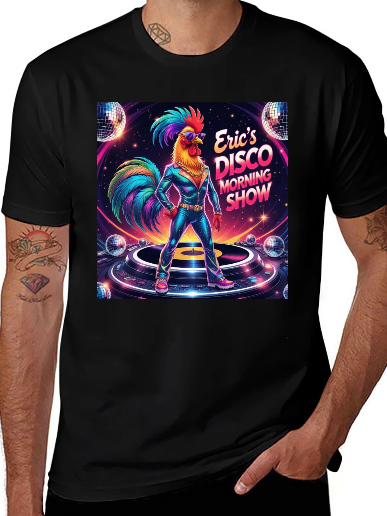 Erics Disco Morning Show Graphic T-Shirt