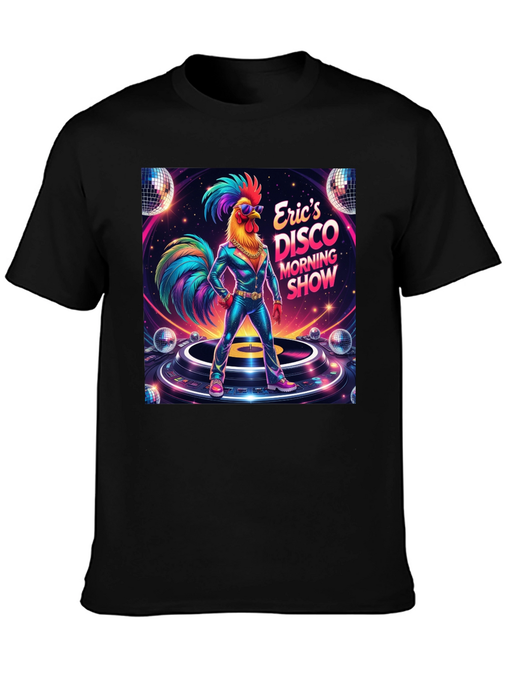 Erics Disco Morning Show Graphic T-Shirt
