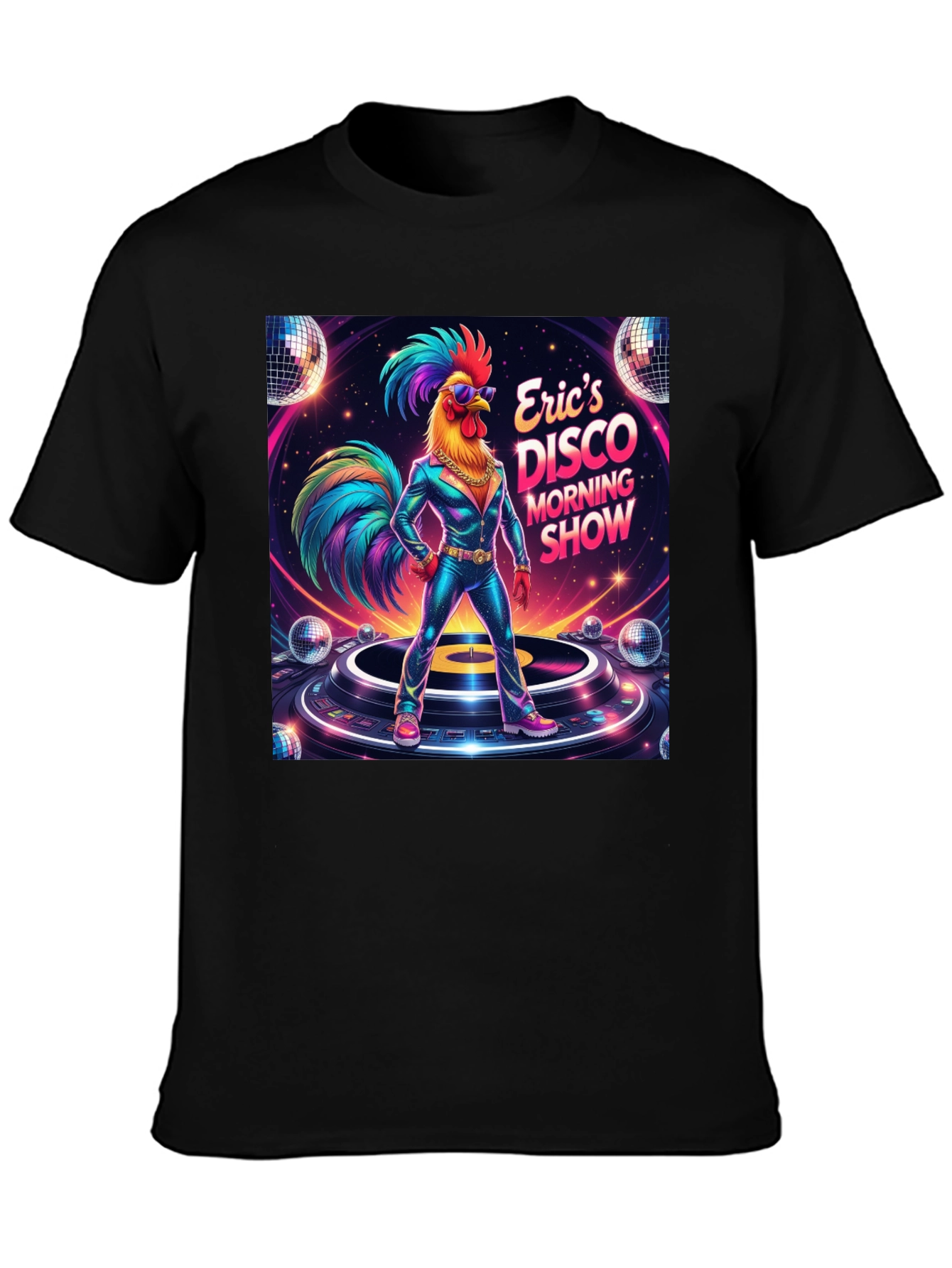 Erics Disco Morning Show Graphic T-Shirt