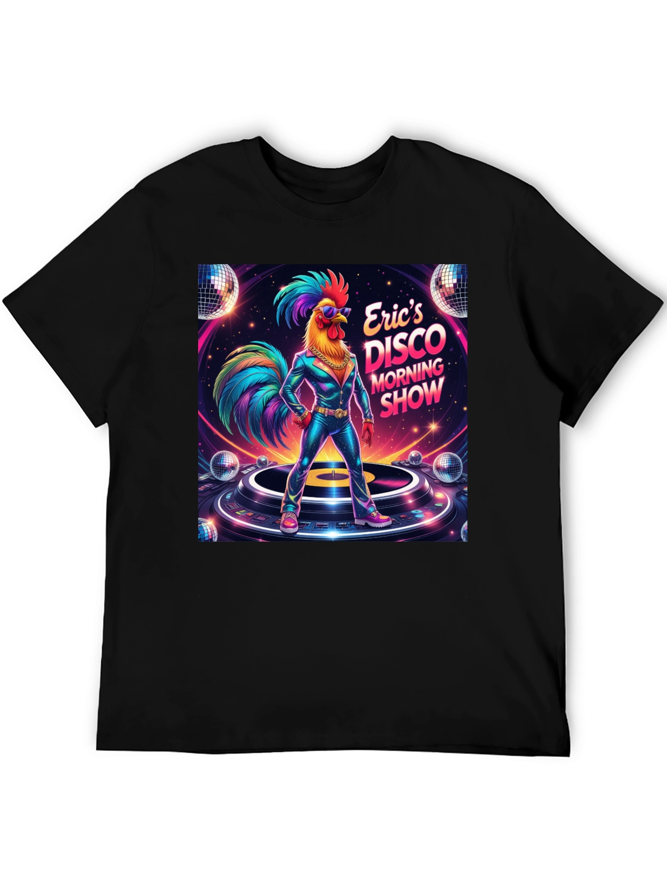 Erics Disco Morning Show Graphic T-Shirt