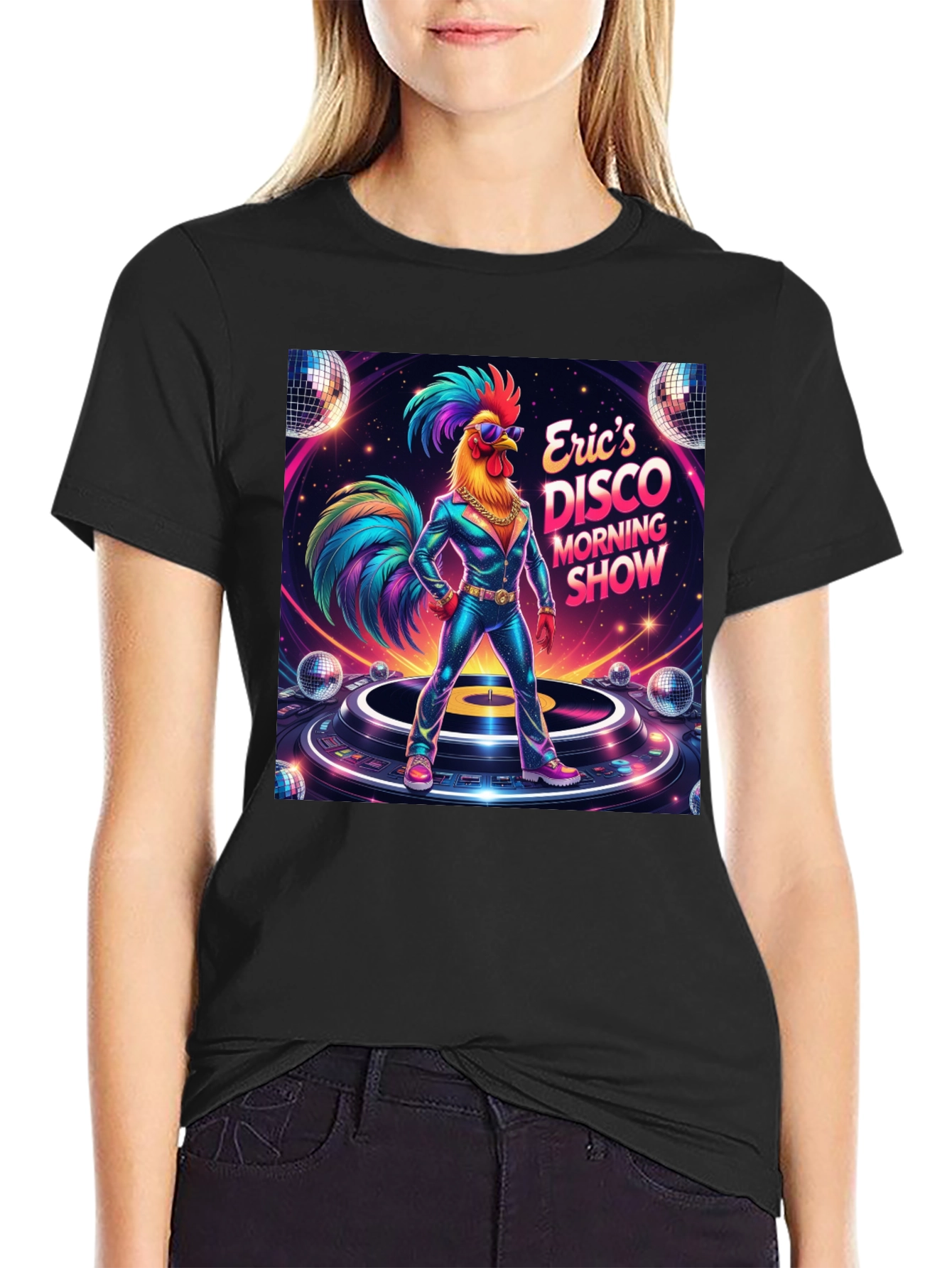 Erics Disco Morning Show Graphic T-Shirt