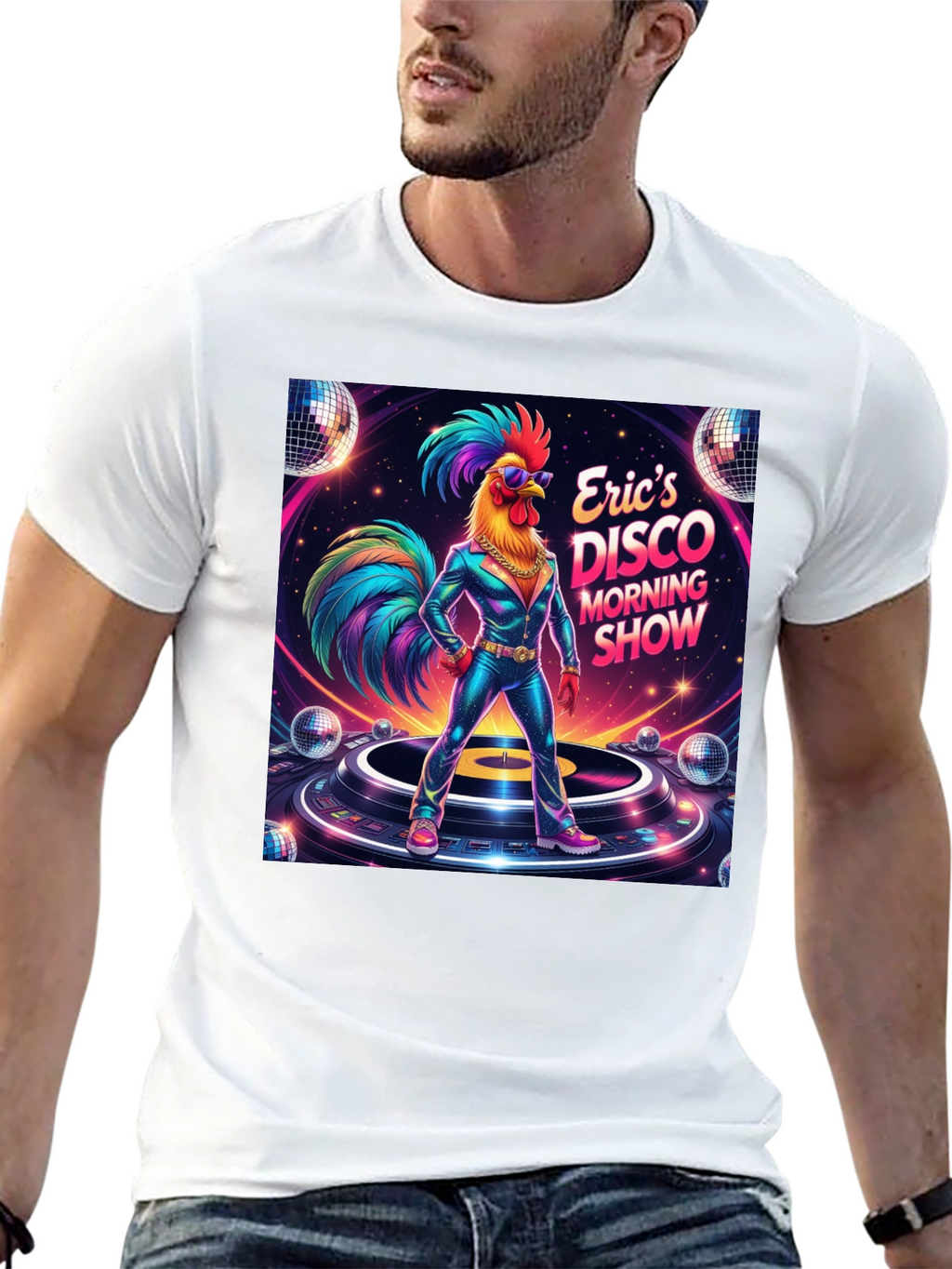 Erics Disco Morning Show Graphic T-Shirt