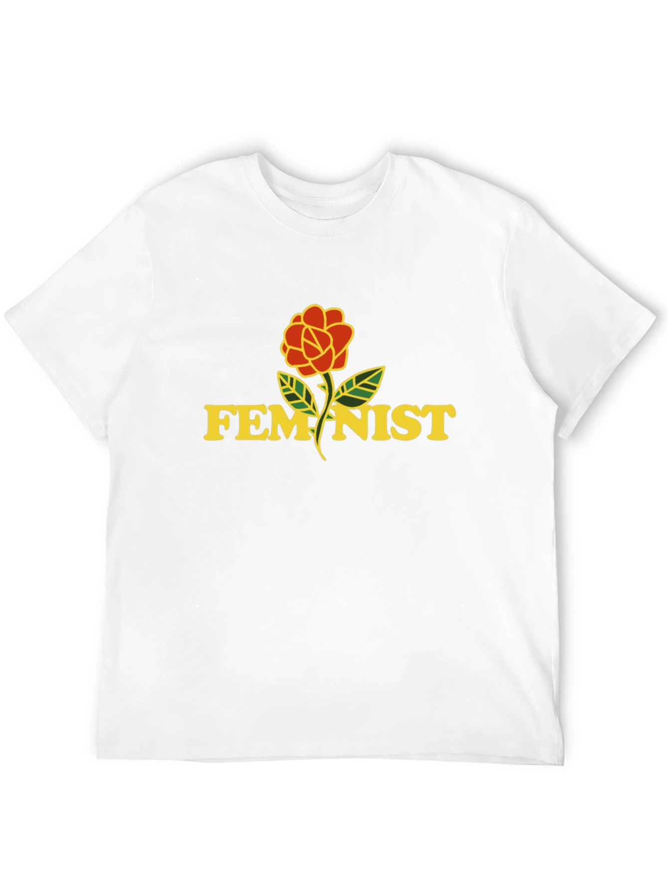 Feminist Rose Graphic T-Shirt - Unisex