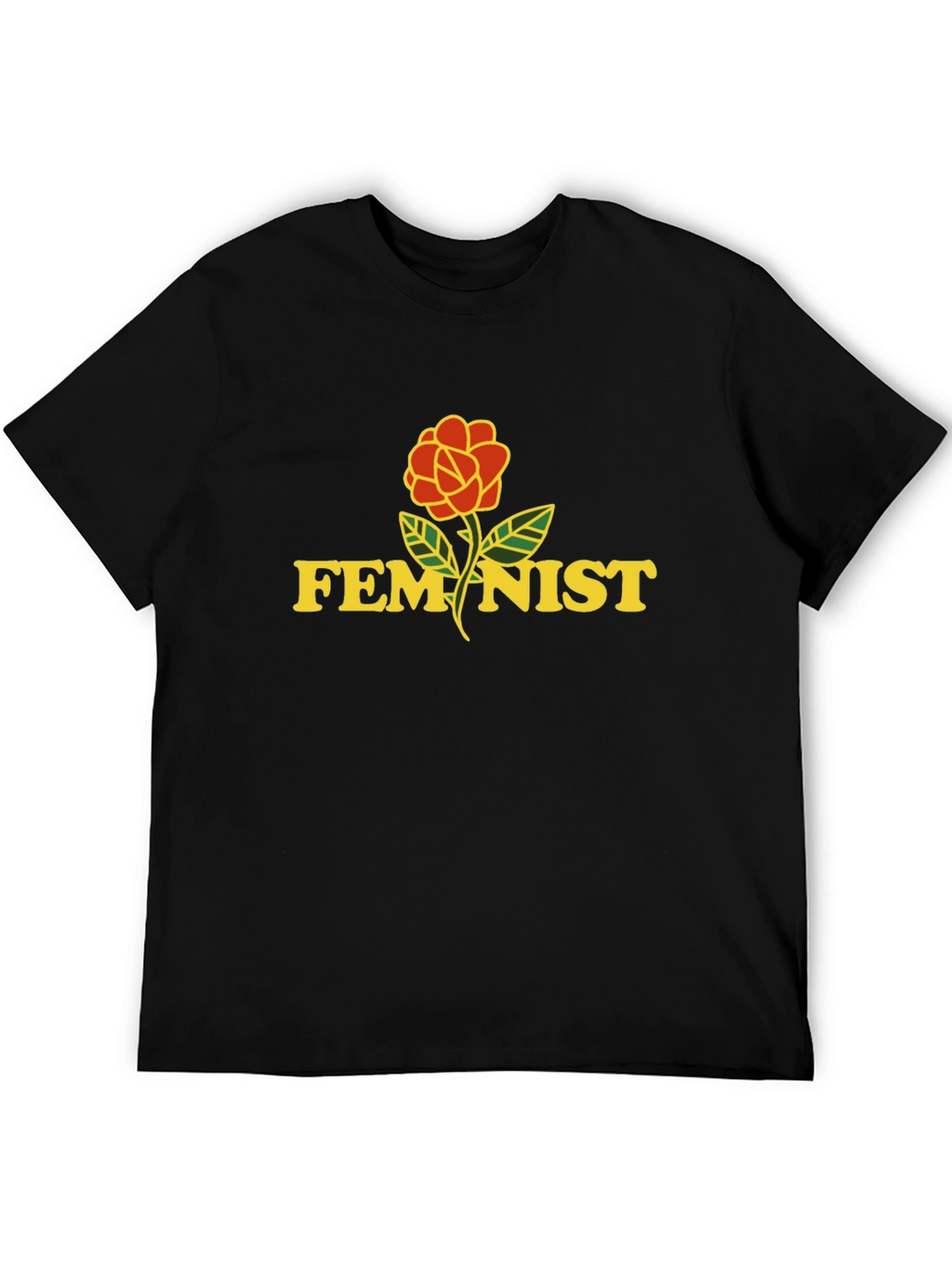 Feminist Rose Graphic T-Shirt - Unisex