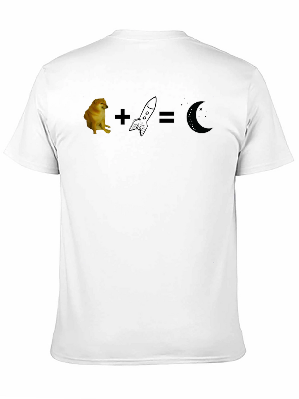 Cheems Rocket Moon T-Shirt - Meme Graphic Tee