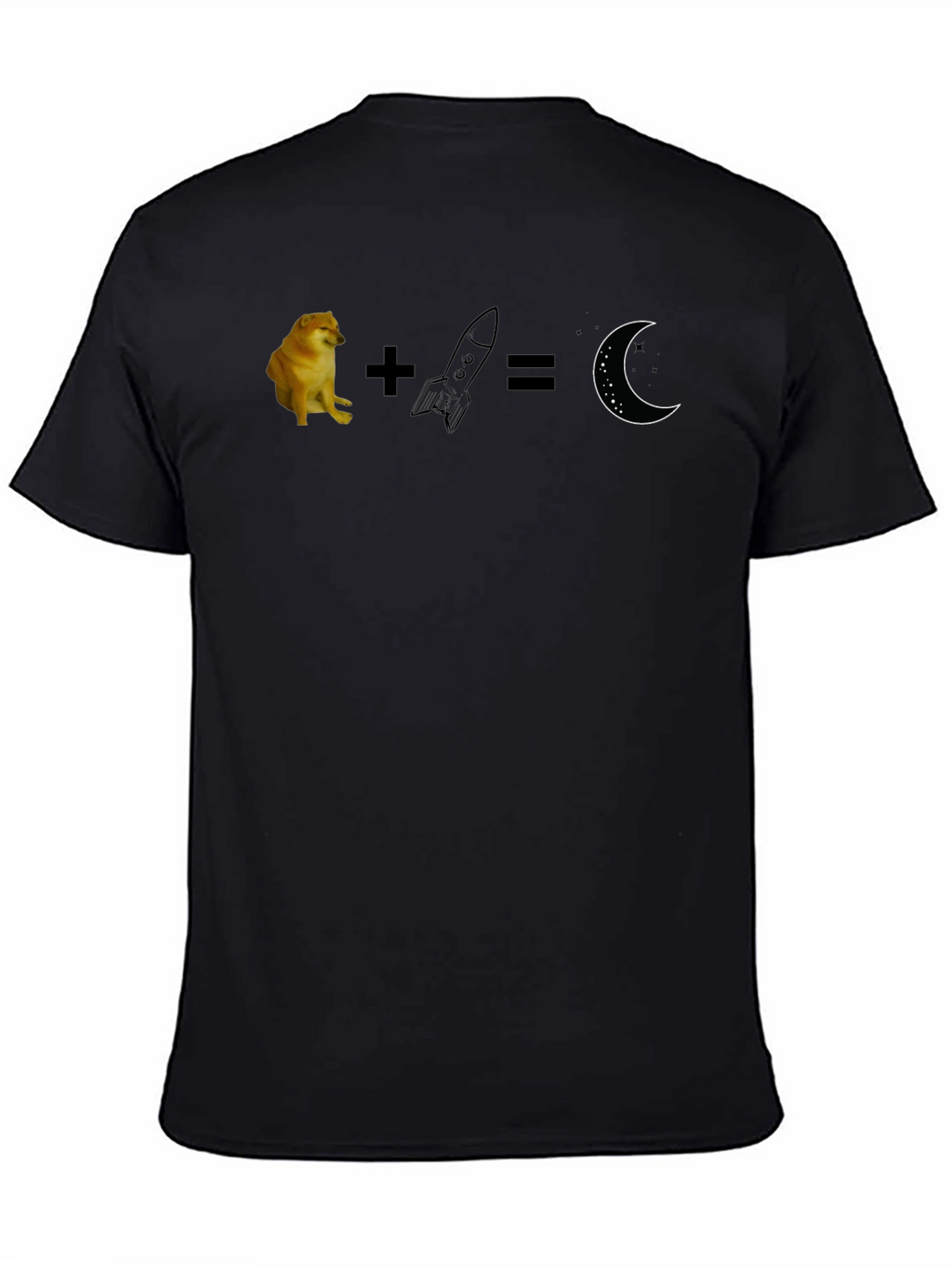 Cheems Rocket Moon T-Shirt - Meme Graphic Tee
