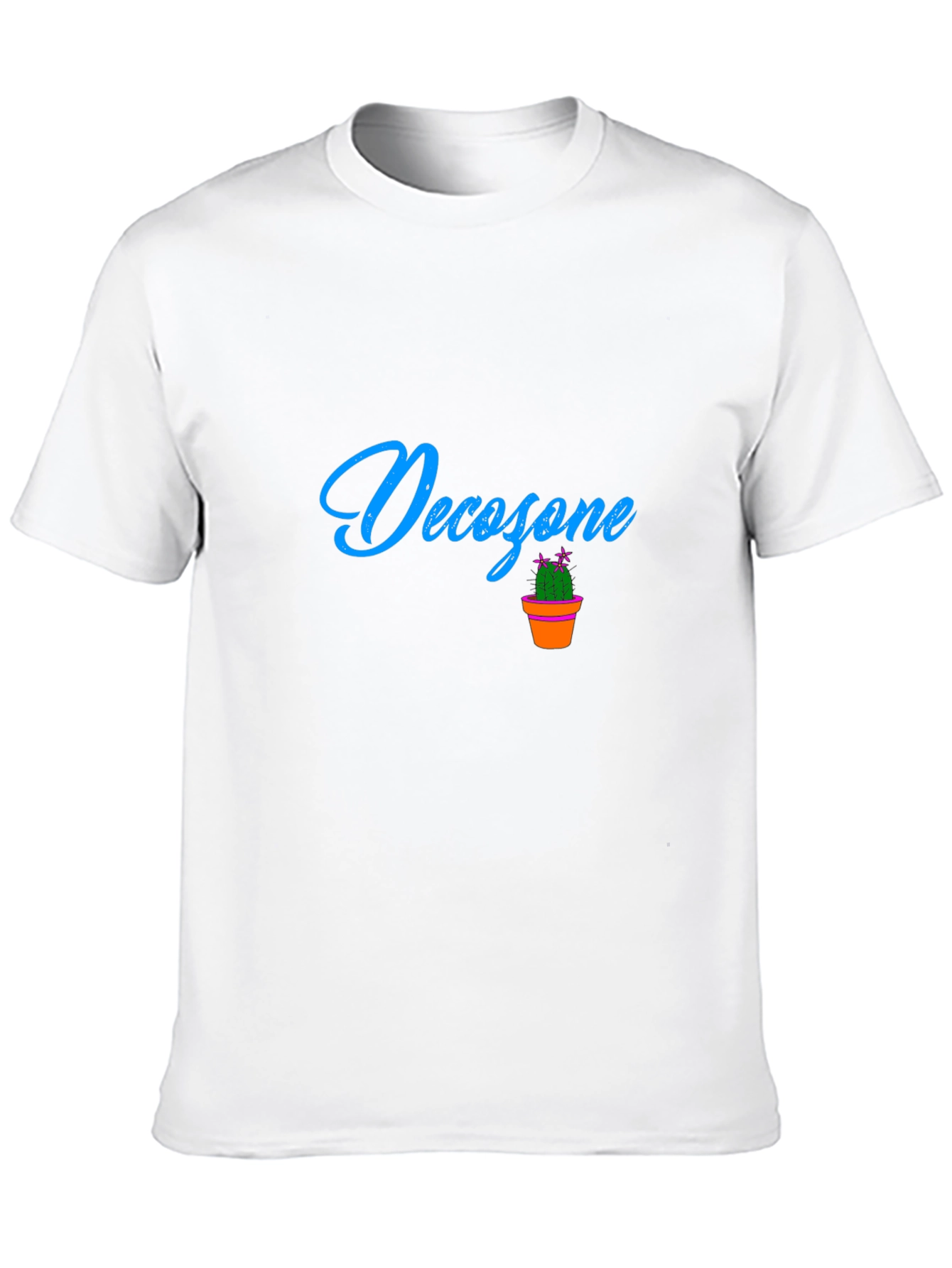 Decozone Black Cotton Graphic Tee
