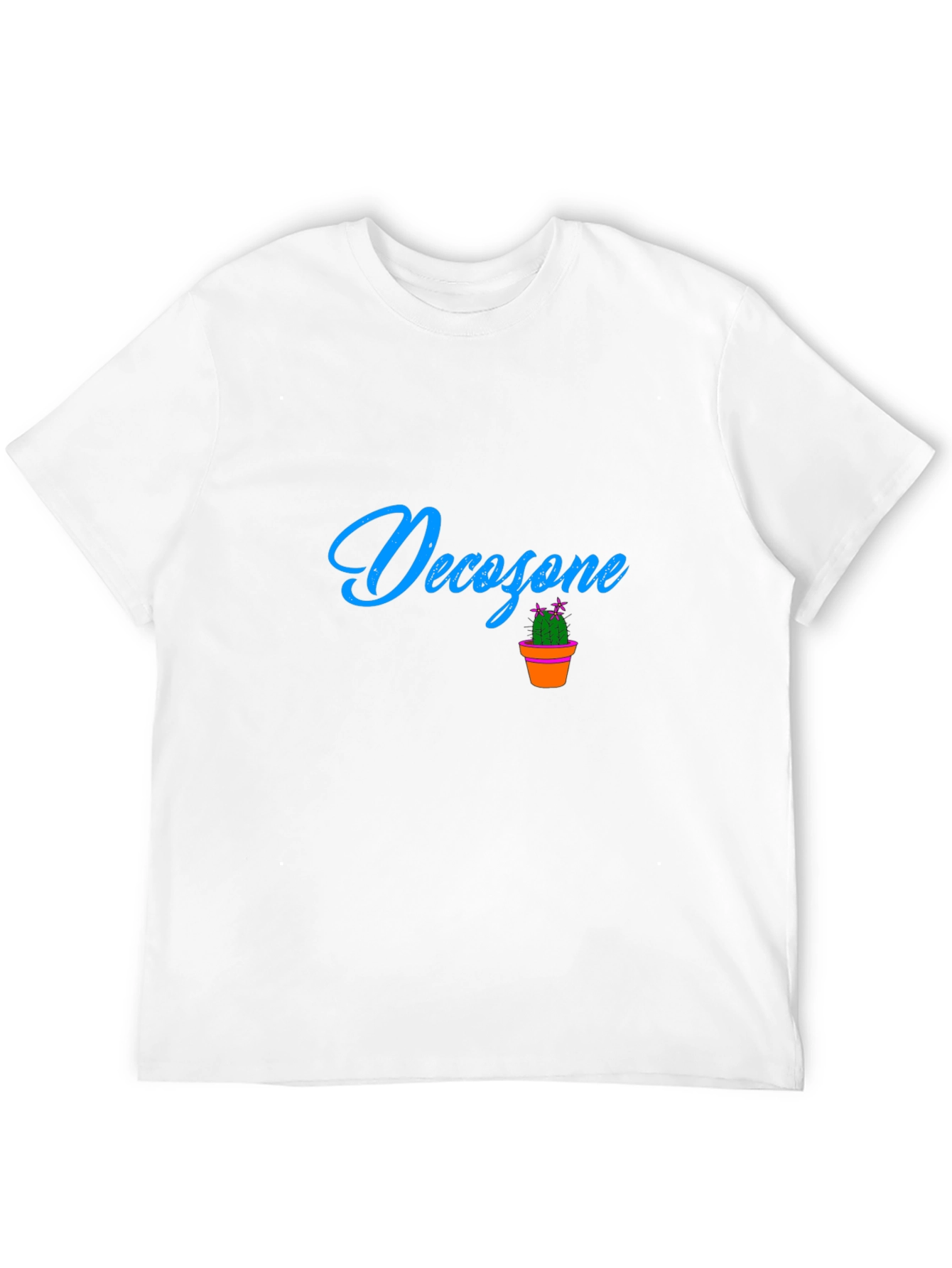 Decozone Black Cotton Graphic Tee