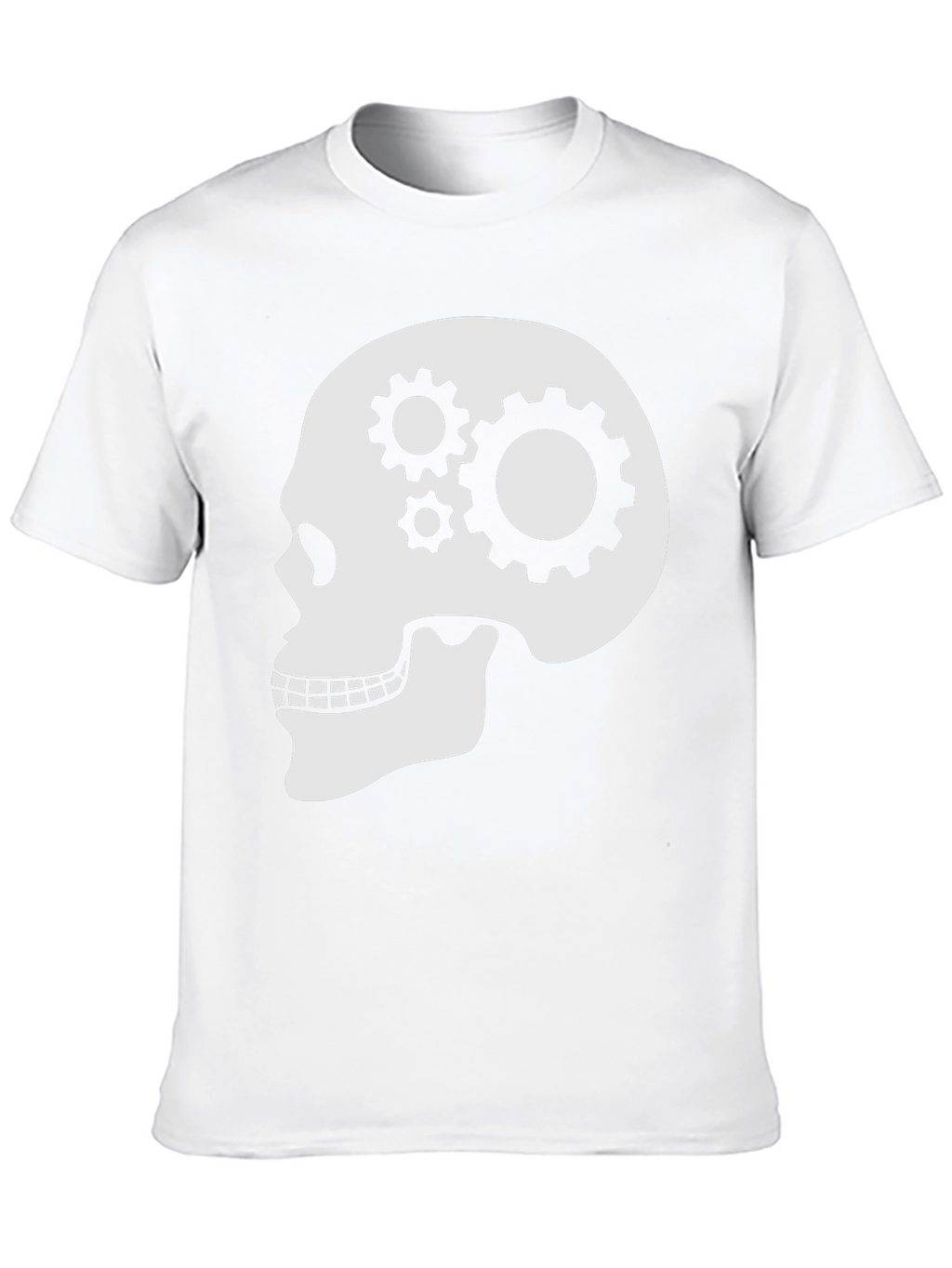Gearhead Skull Graphic T-Shirt - Black Cotton Tee