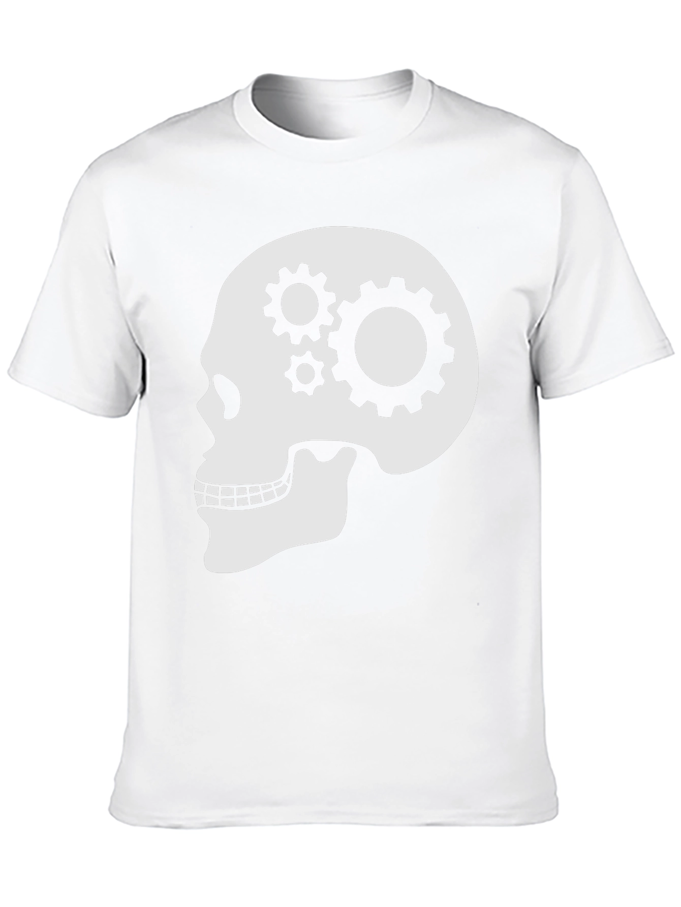 Gearhead Skull Graphic T-Shirt - Black Cotton Tee
