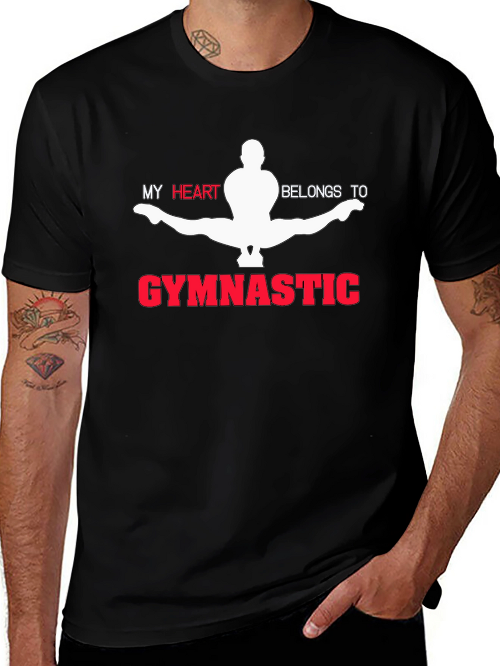 Gymnastic Heart T-Shirt - Perfect for Gymnastics Lovers