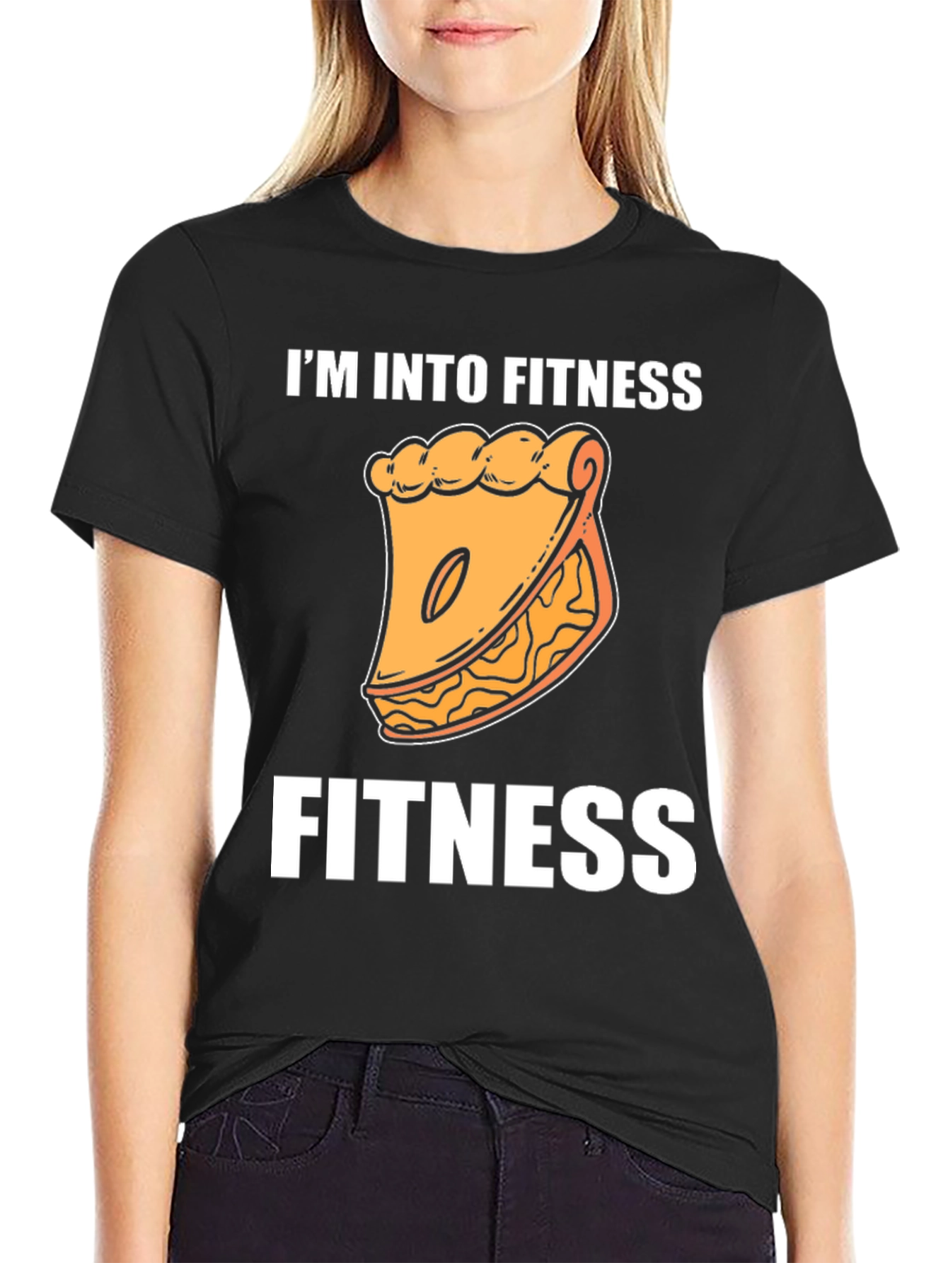 Fitness Pie T-Shirt - Im Into Fitness Funny Tee