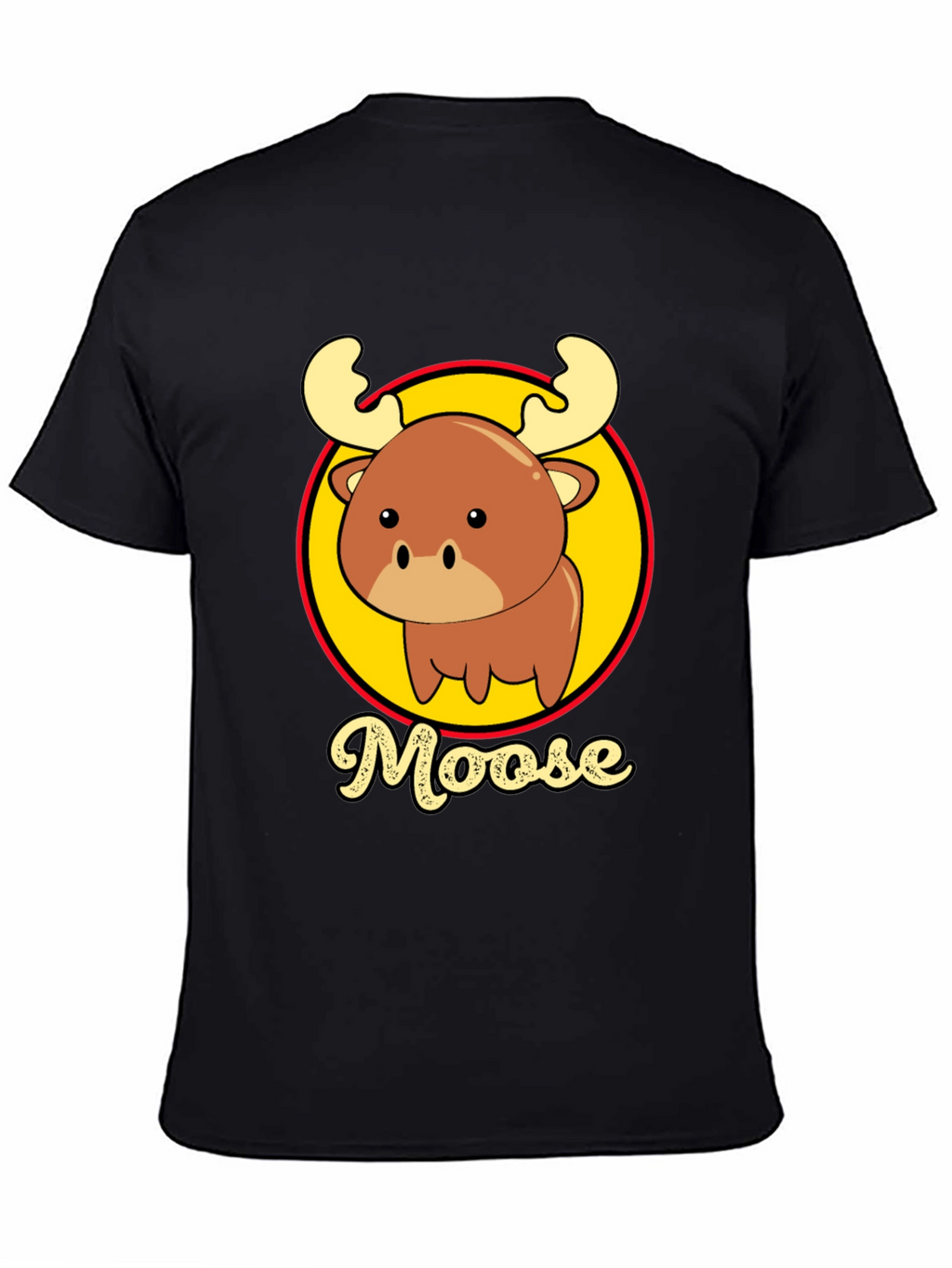 Cute Moose T-Shirt - Cartoon Animal Graphic Tee
