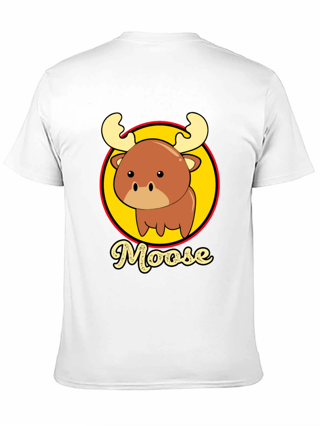 Cute Moose T-Shirt - Cartoon Animal Graphic Tee