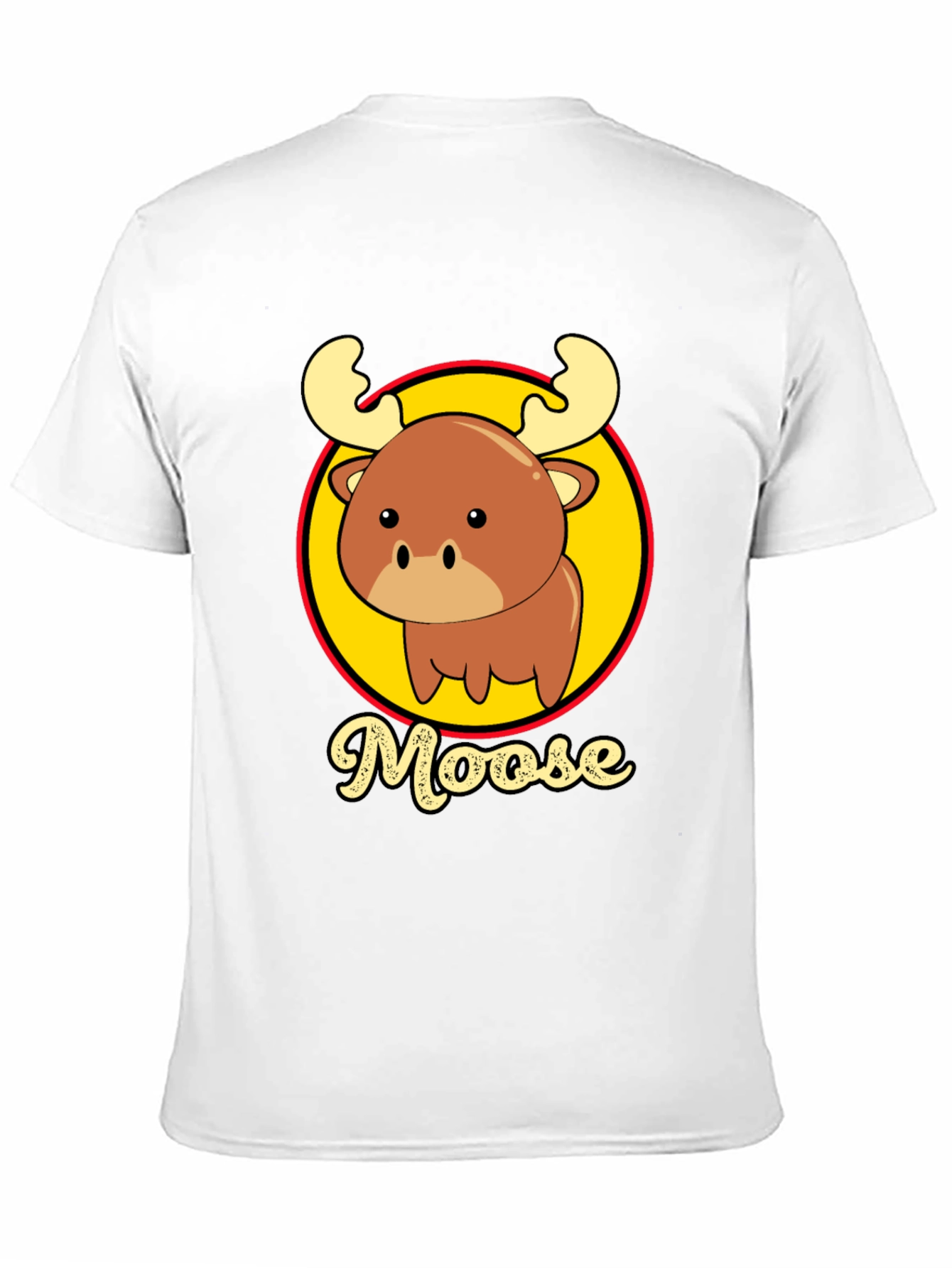 Cute Moose T-Shirt - Cartoon Animal Graphic Tee