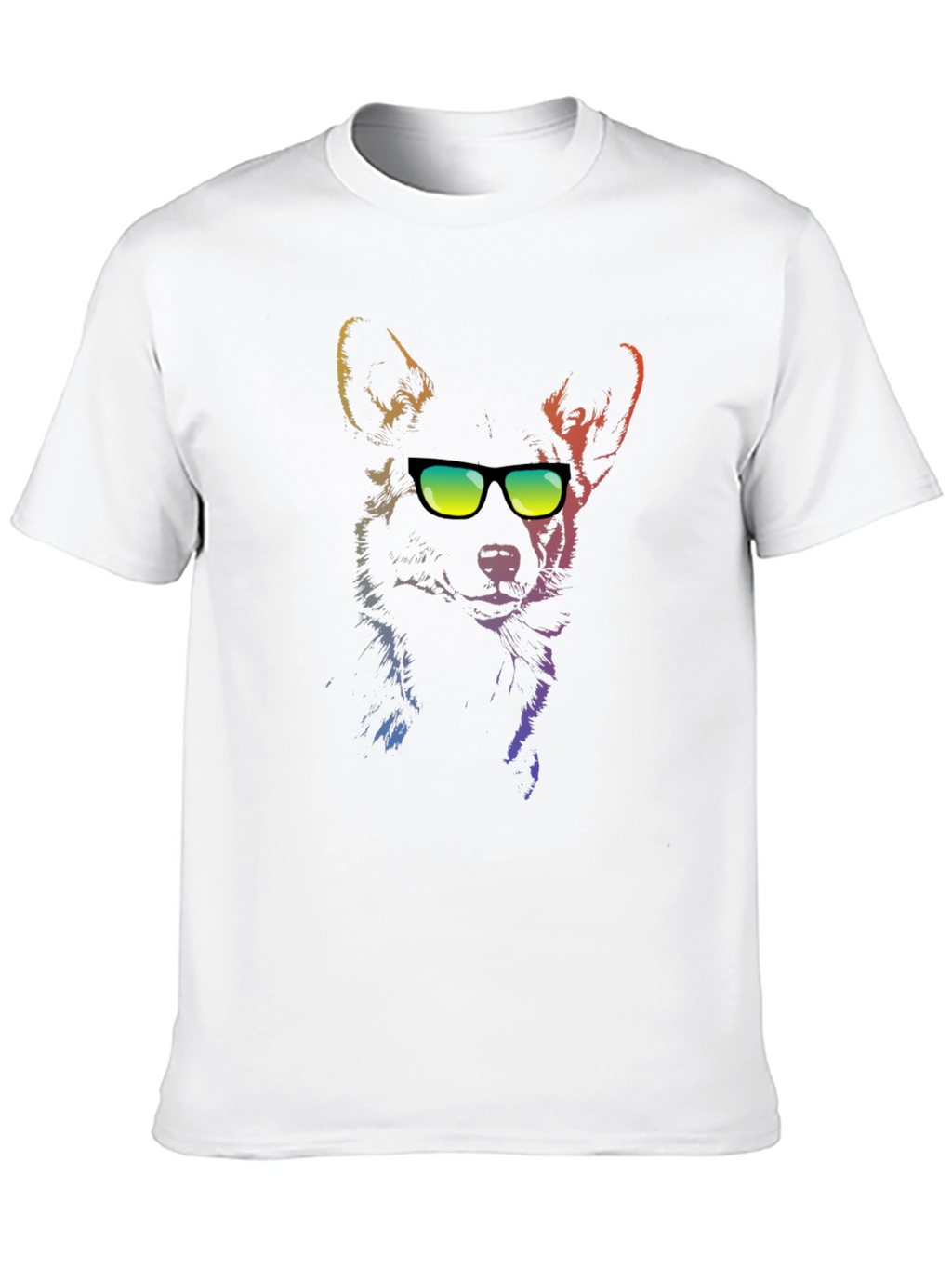 Cool Dog Graphic Tee - Mens Black T-Shirt