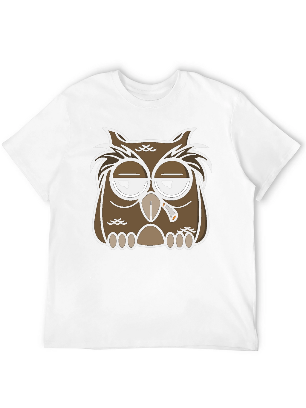 Owl Graphic T-Shirt - Relaxed Stoner Design