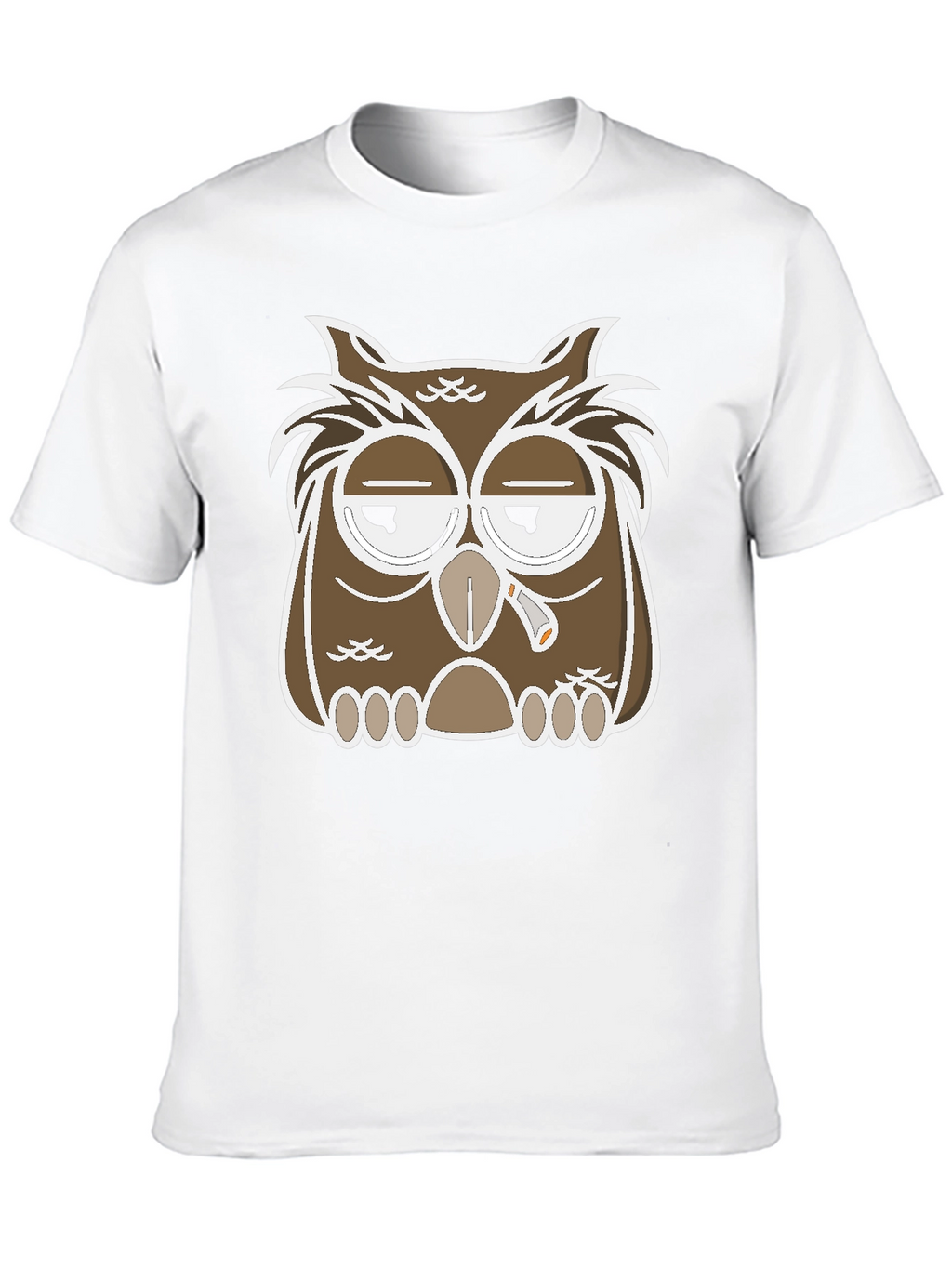 Owl Graphic T-Shirt - Relaxed Stoner Design