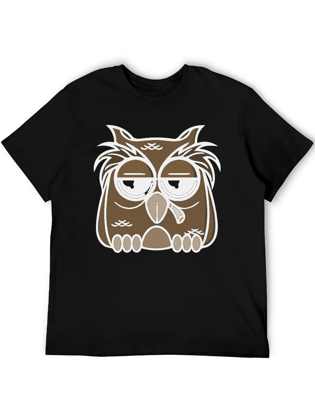 Owl Graphic T-Shirt - Relaxed Stoner Design