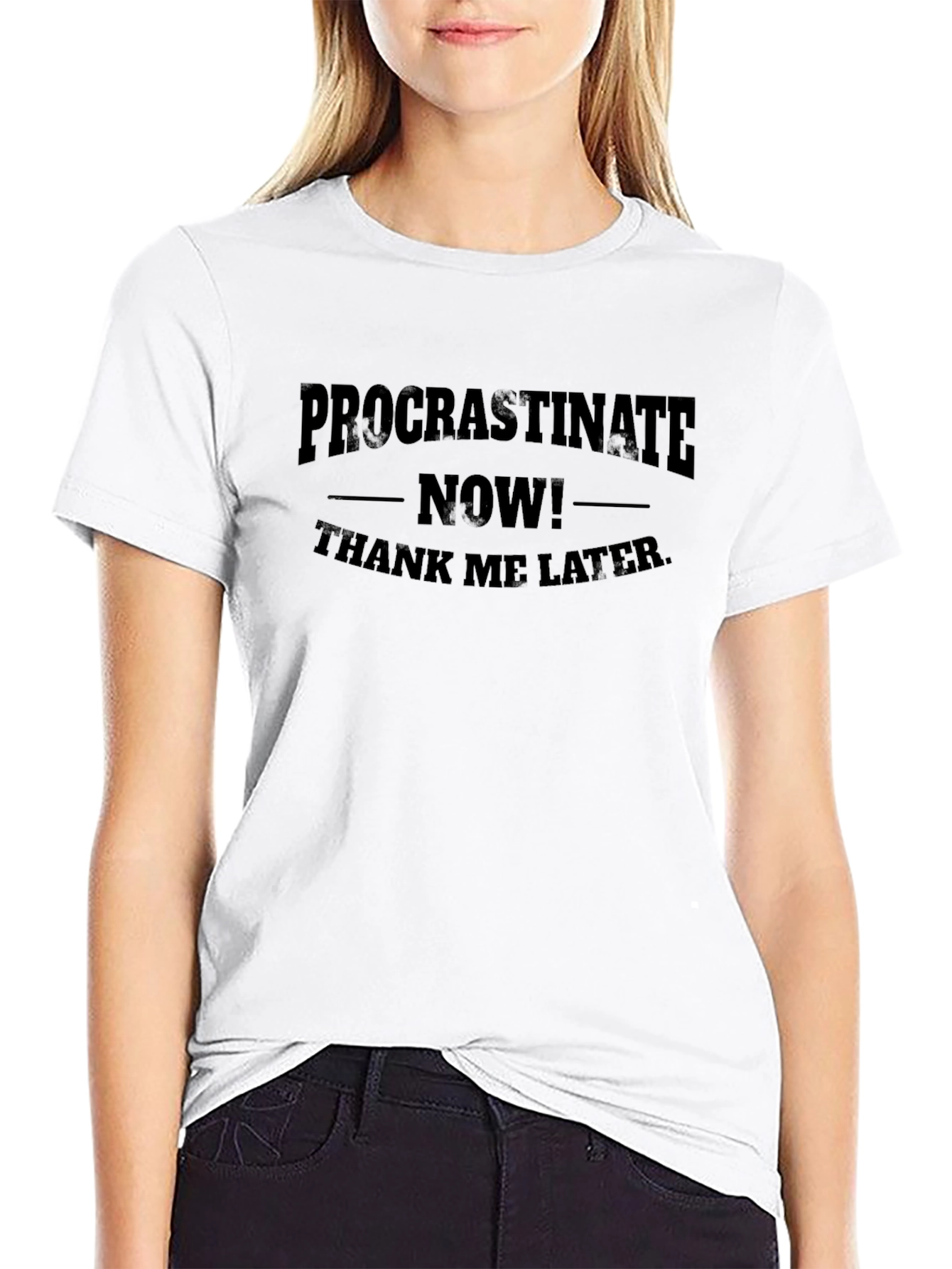Procrastinate Now T-Shirt - Funny Slogan Tee