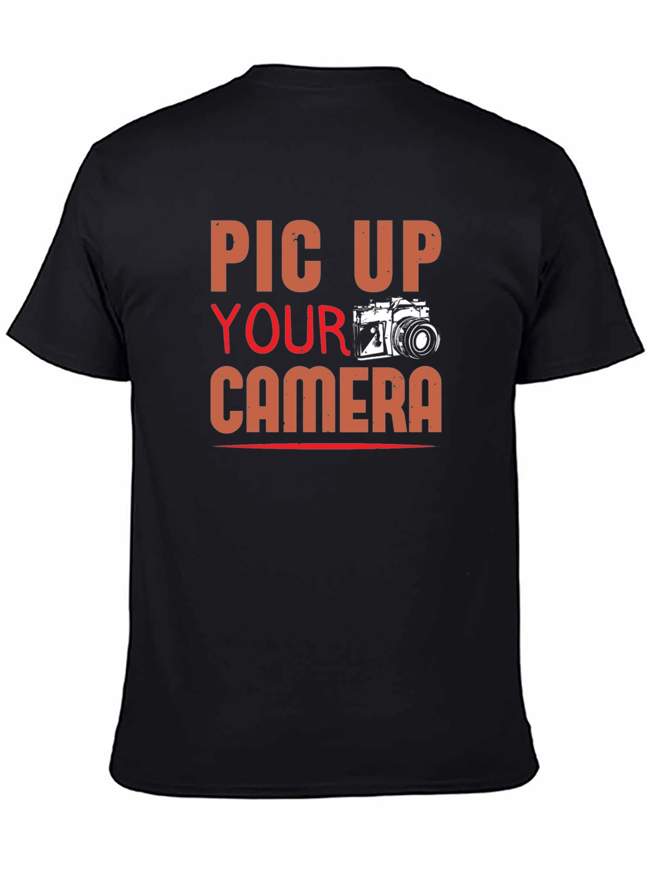 Pic Up Your Camera Graphic Tee - Photography Lovers Shirt